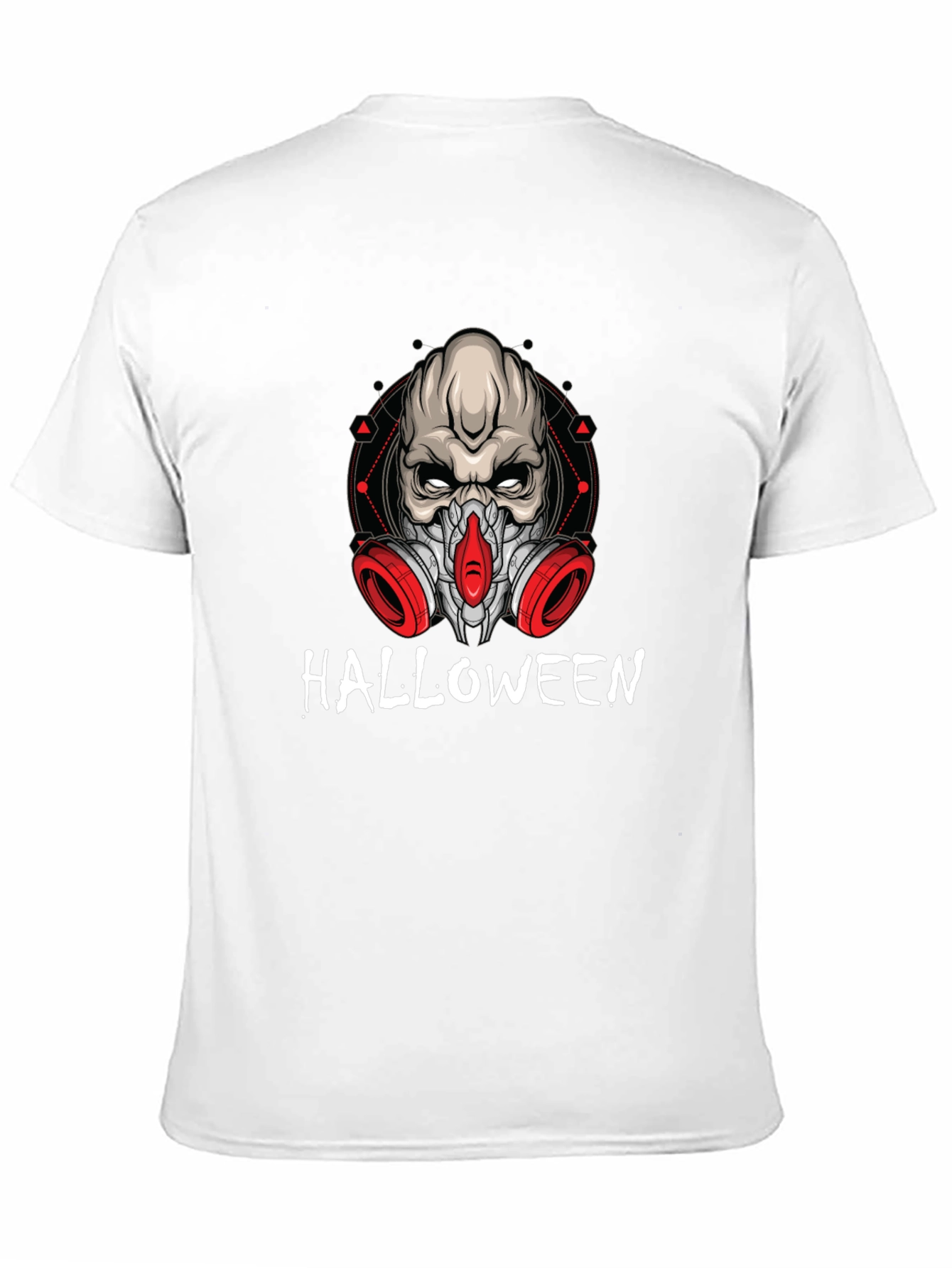 Halloween Skull Mask Graphic T-Shirt