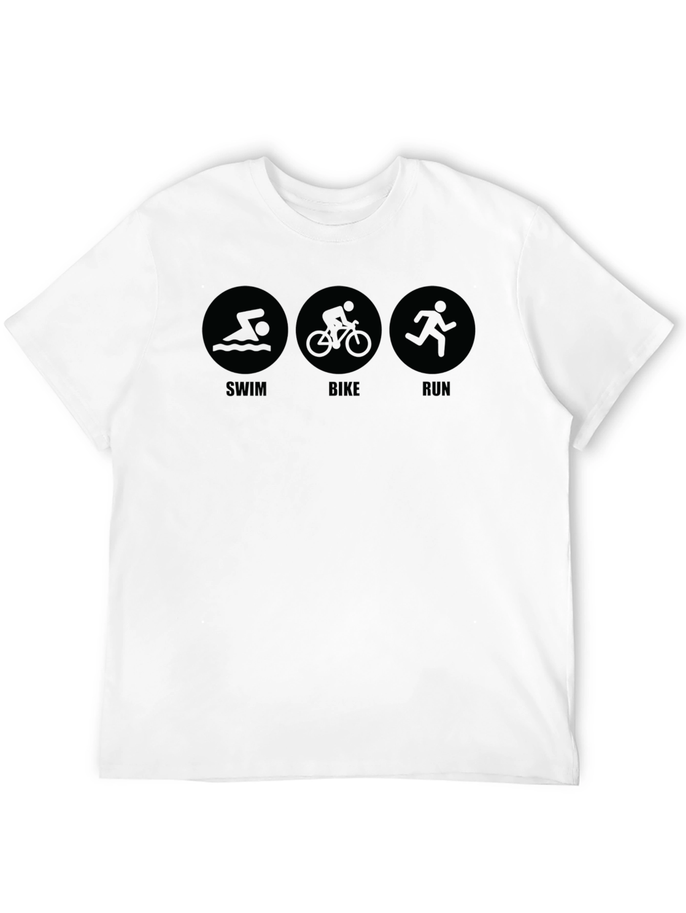 Triathlon Swim Bike Run Graphic T-Shirt