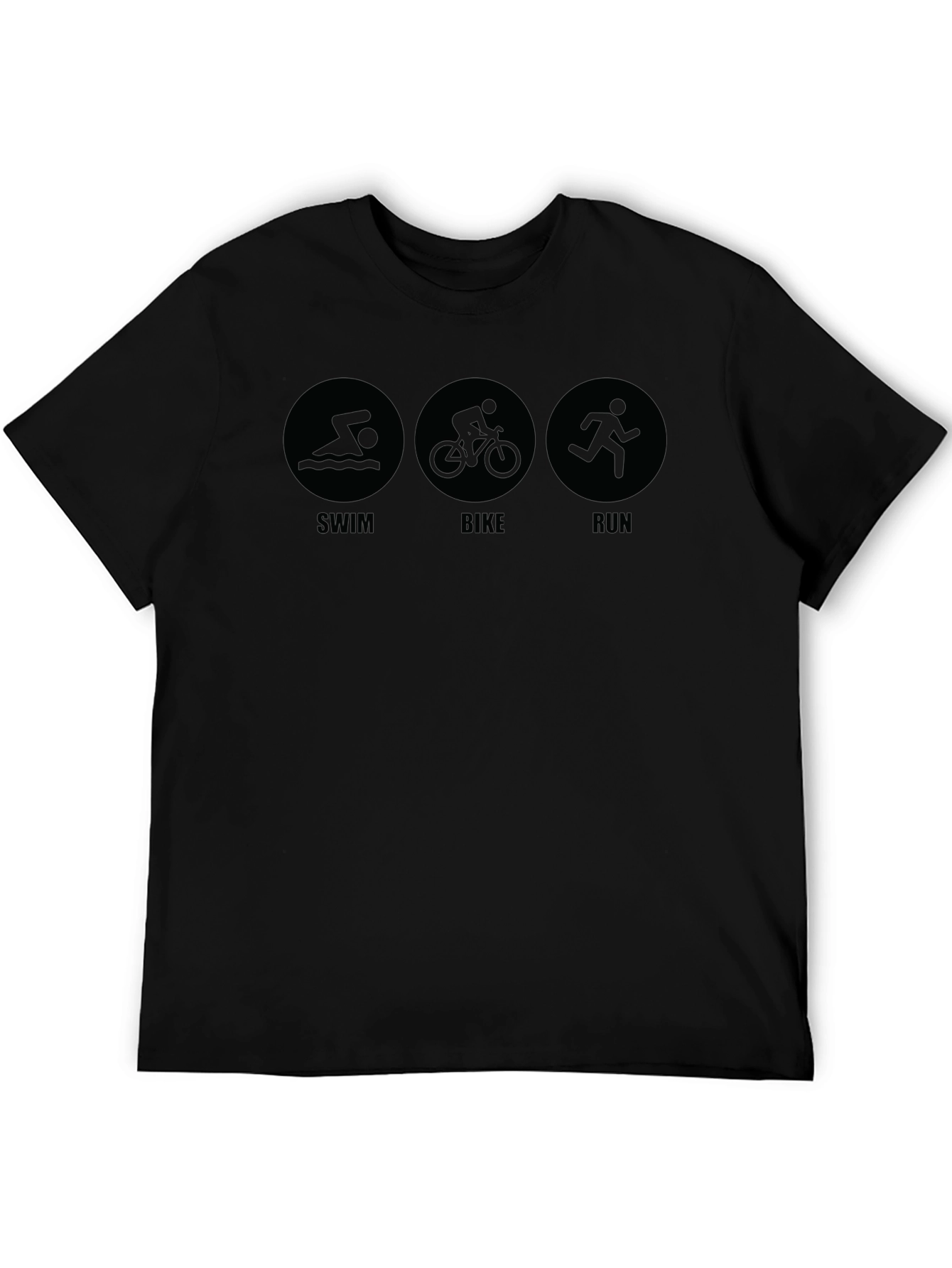 Triathlon Swim Bike Run Graphic T-Shirt