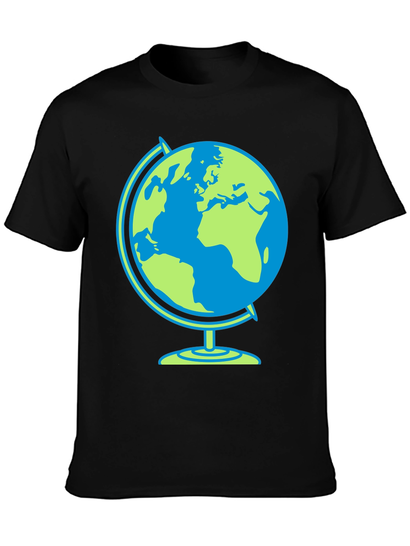 Globe Graphic Black T-Shirt