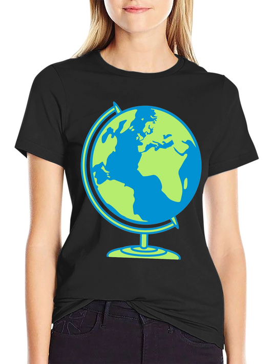 Globe Graphic Black T-Shirt