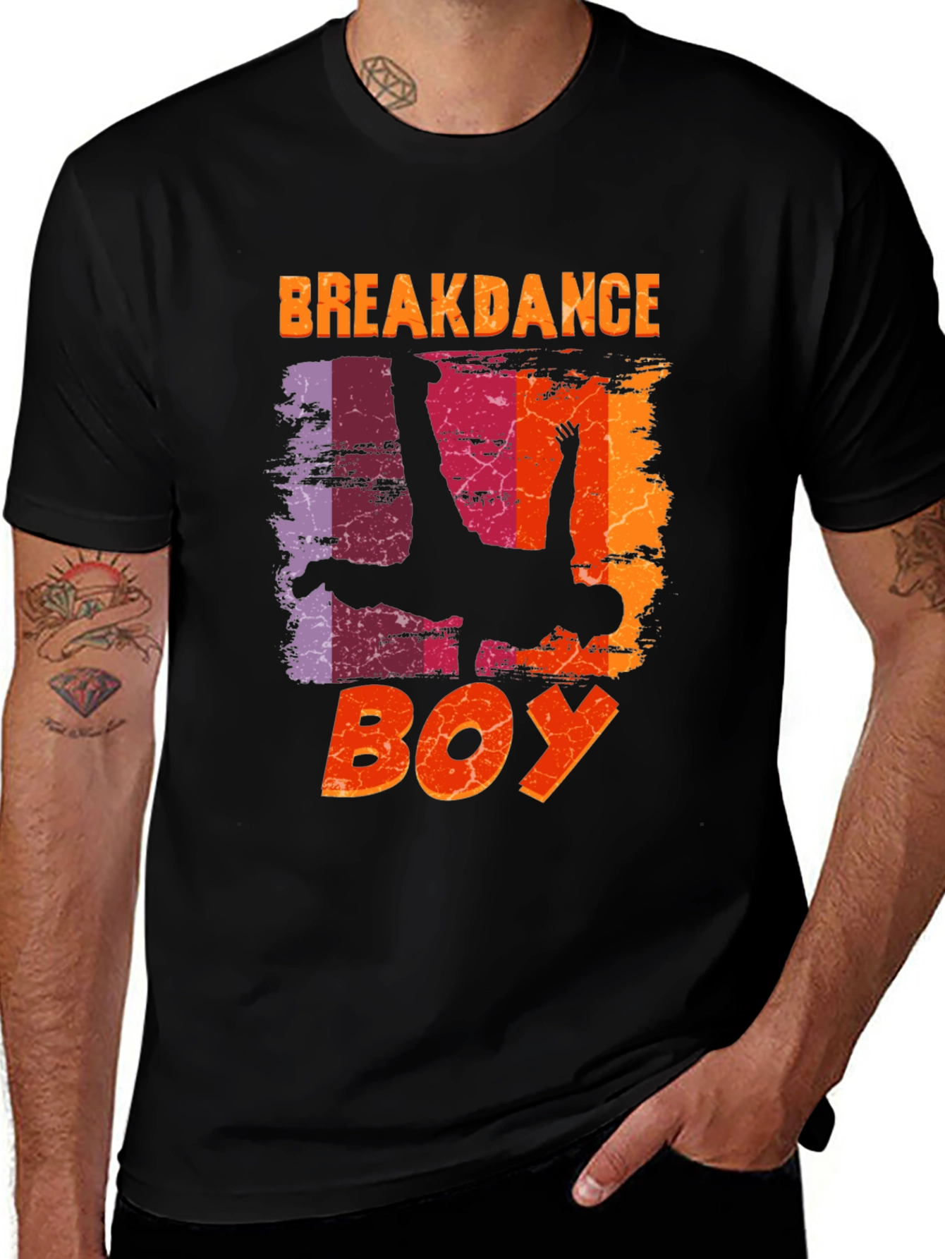 Breakdance Boy Graphic Tee - Unique Design
