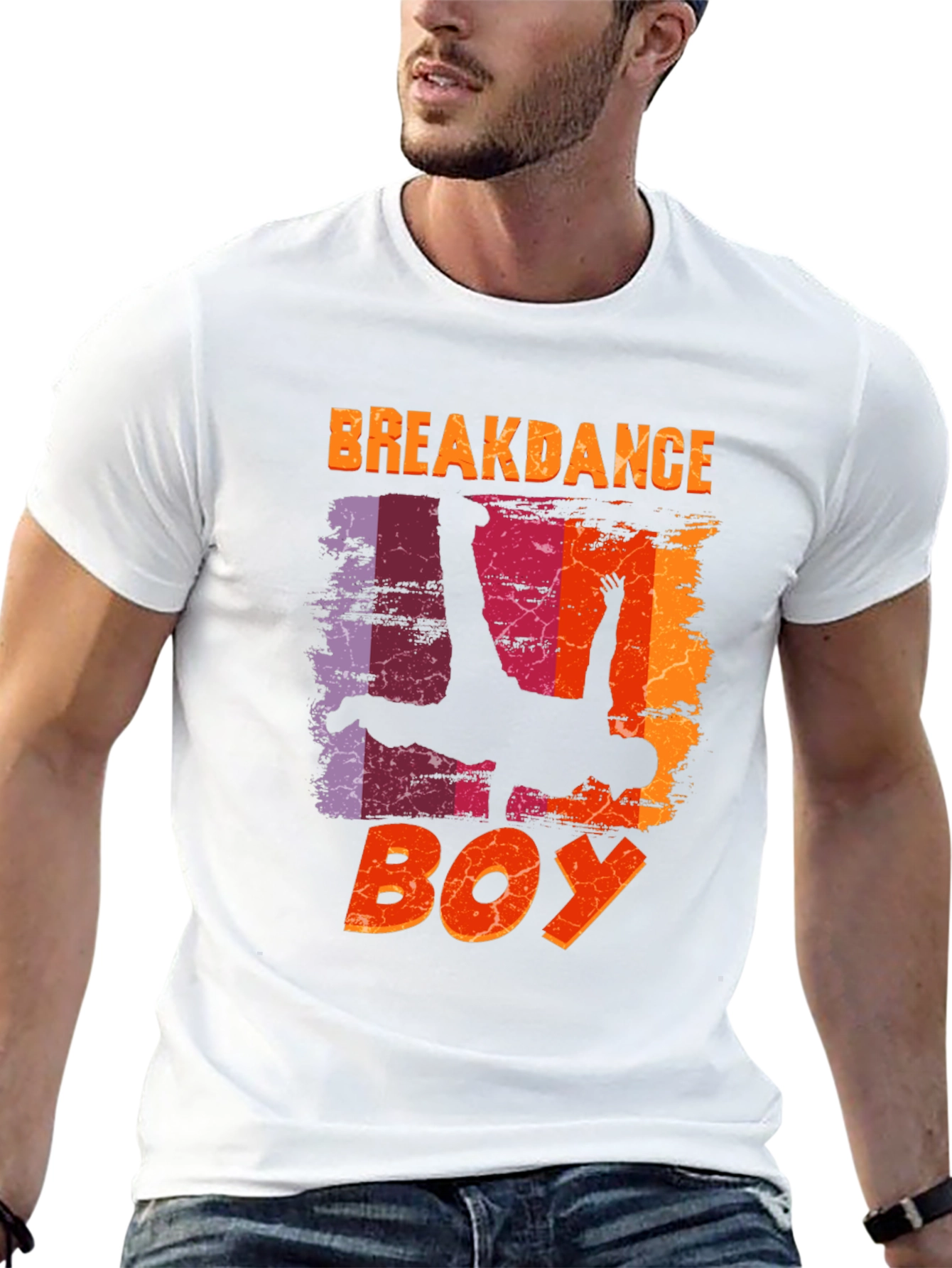 Breakdance Boy Graphic Tee - Unique Design