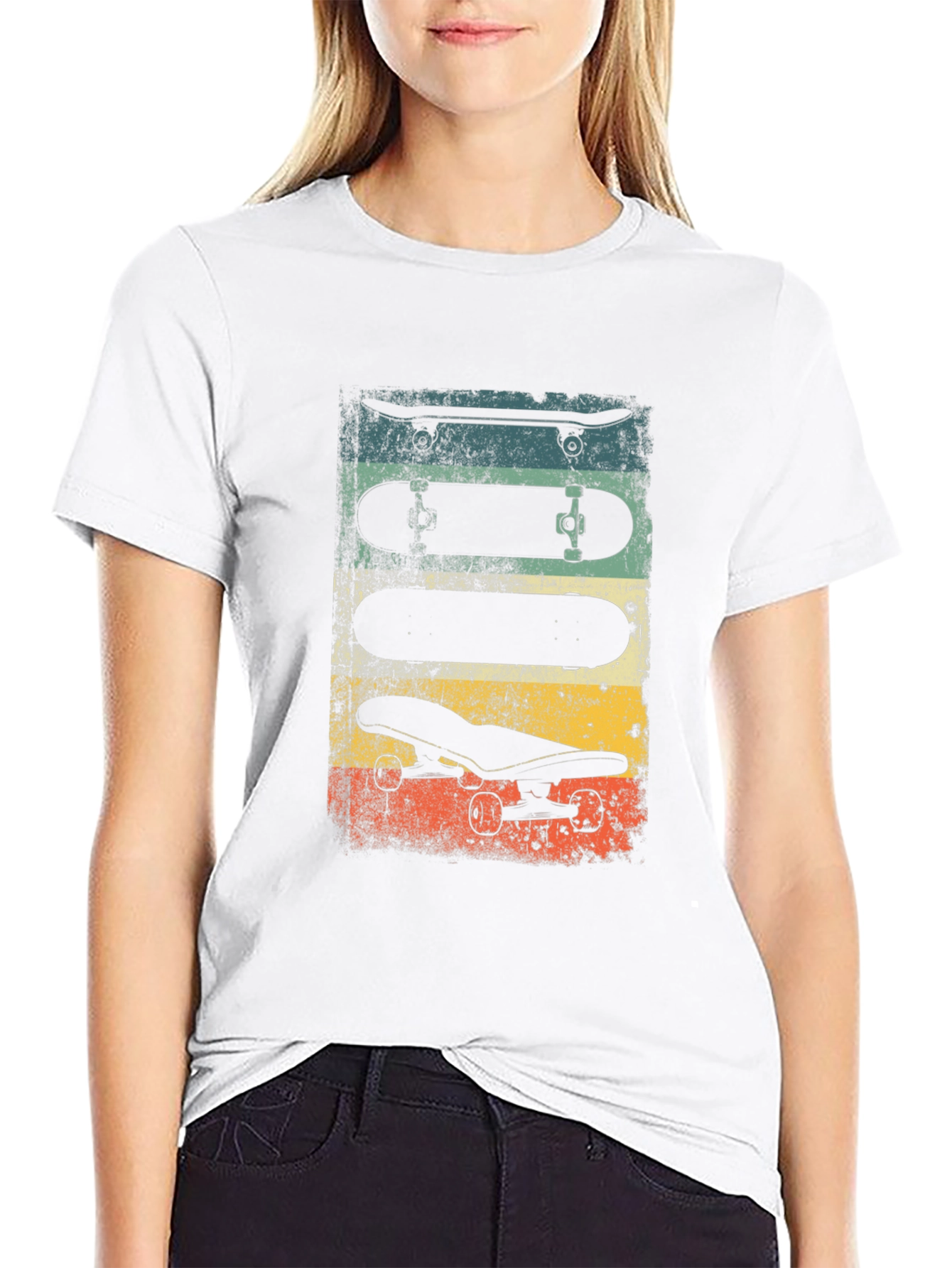 Retro Skateboard Tee - Cool Graphic T-Shirt