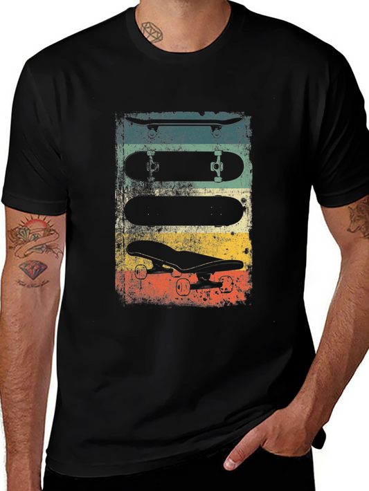 Retro Skateboard Tee - Cool Graphic T-Shirt