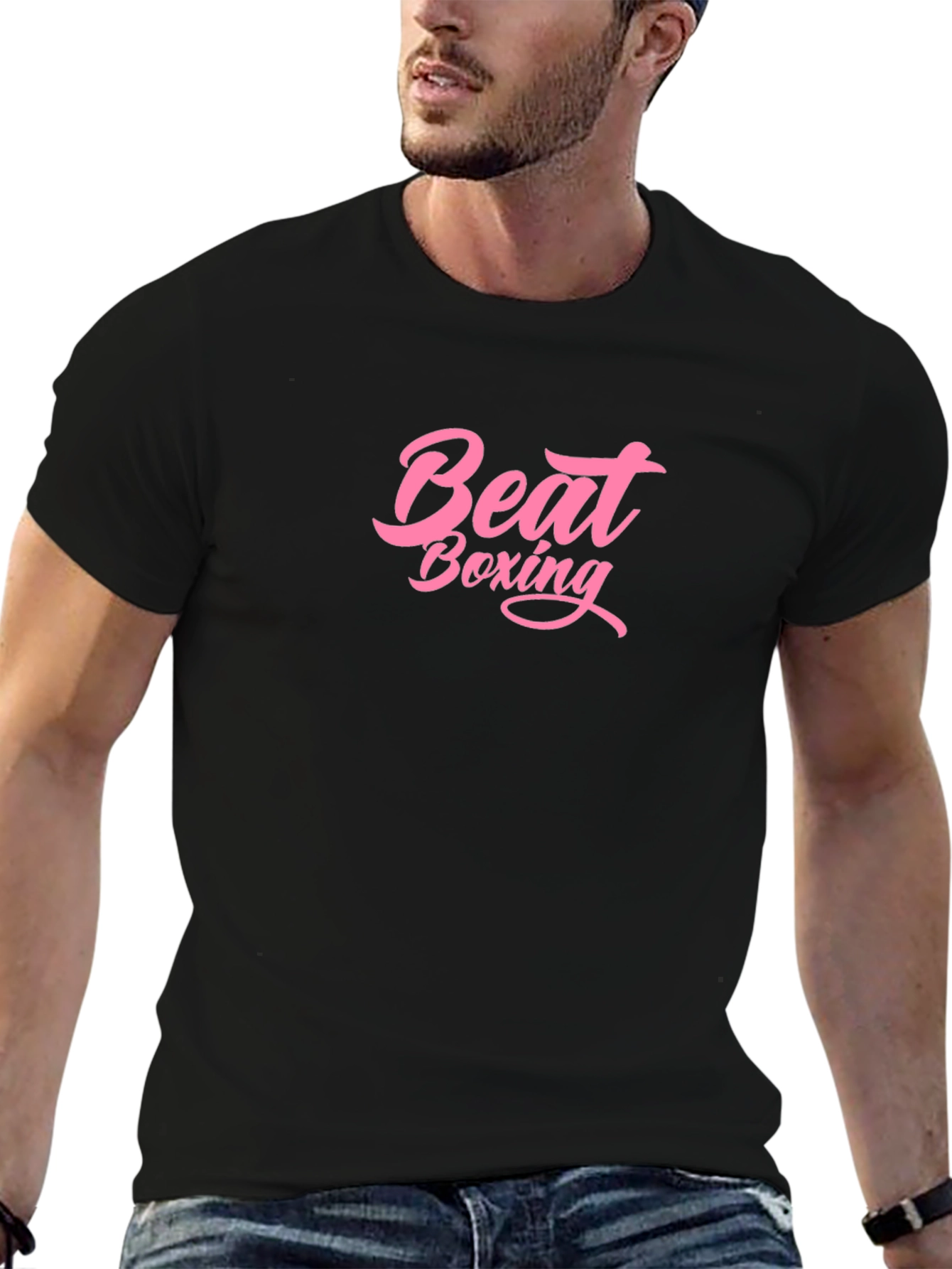 Beat Boxing Graphic Print T-Shirt