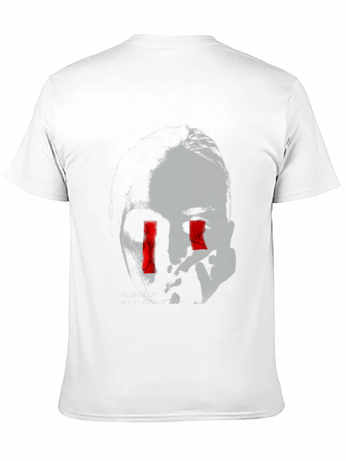 Edgy Graphic Tee - Invisible All To Me Design