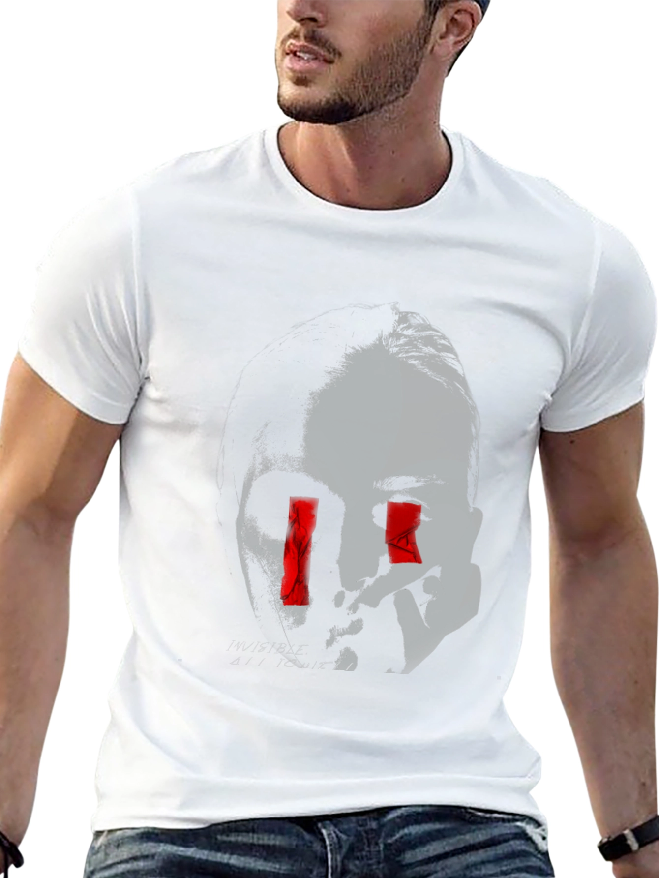 Edgy Graphic Tee - Invisible All To Me Design