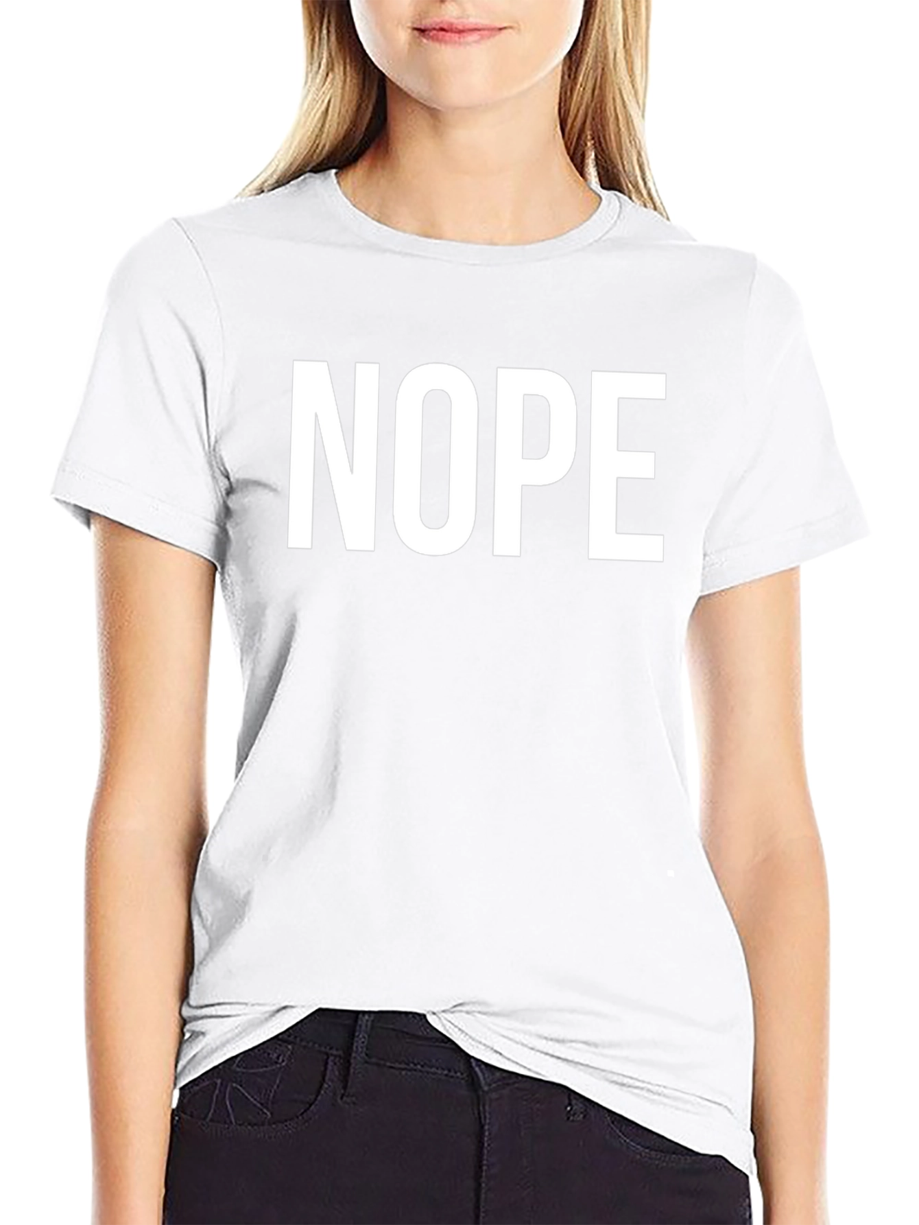Nope Graphic Tee - Classic Fit Cotton T-Shirt