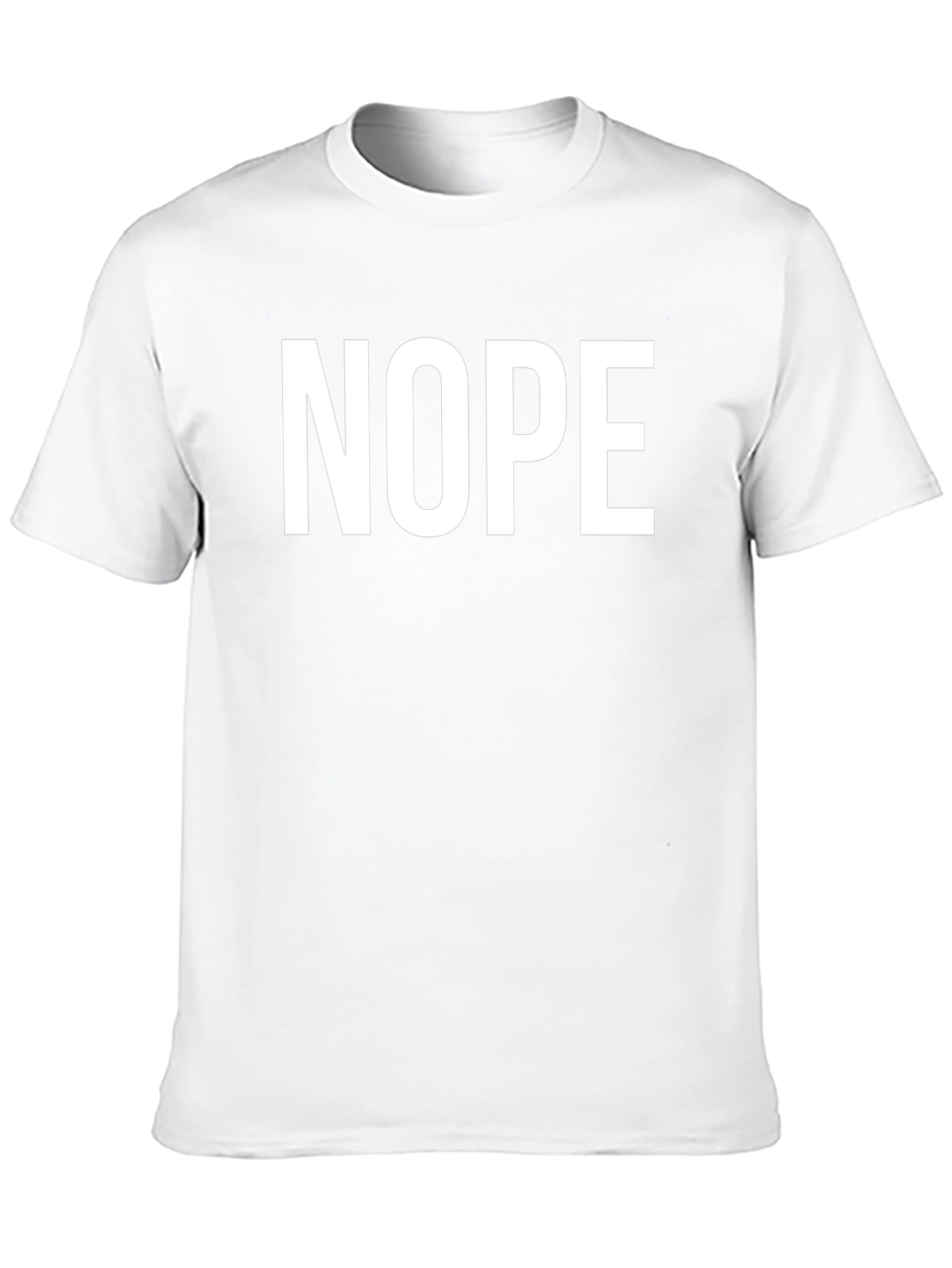 Nope Graphic Tee - Classic Fit Cotton T-Shirt