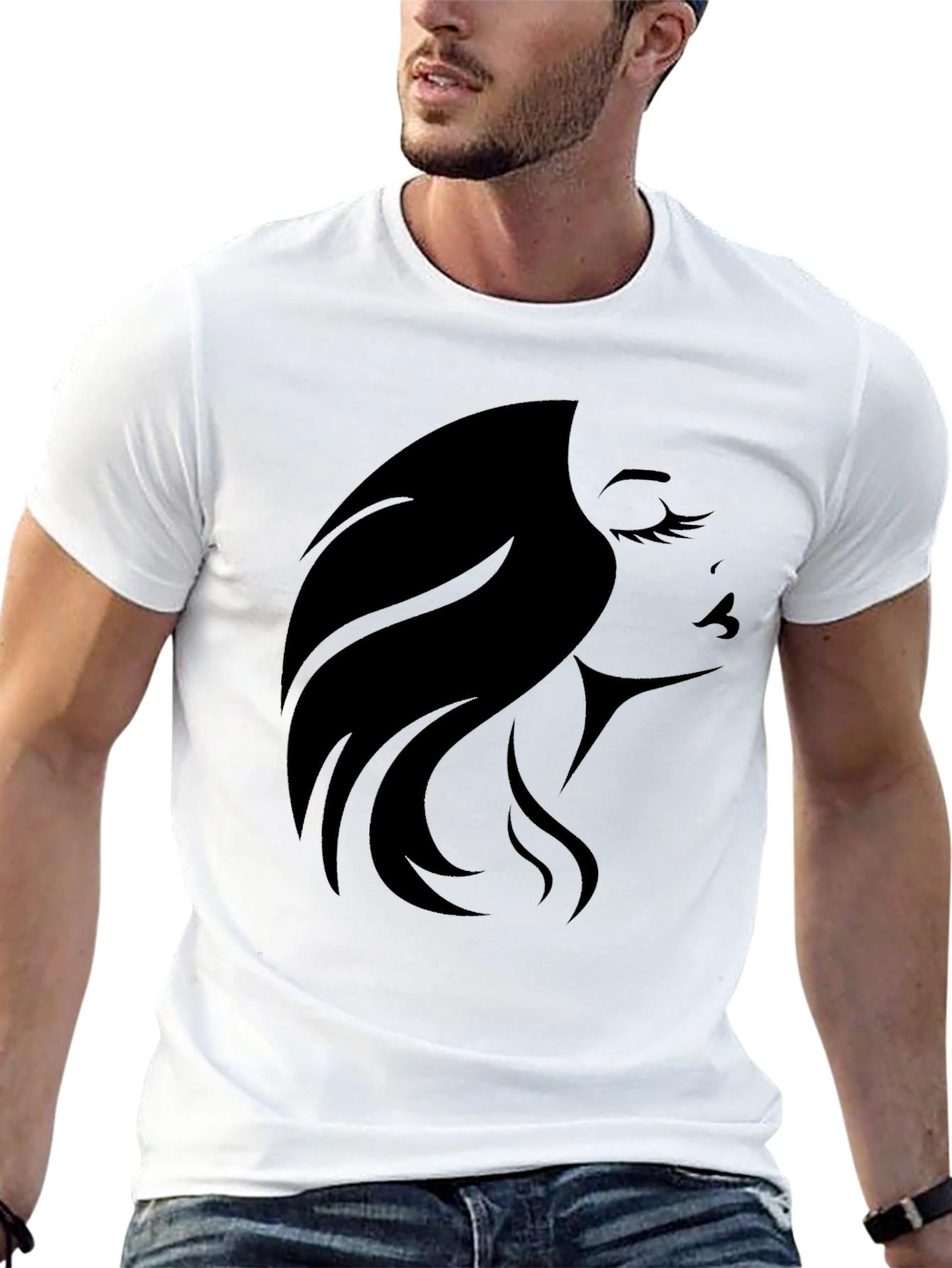 Black Woman Silhouette Graphic Tee