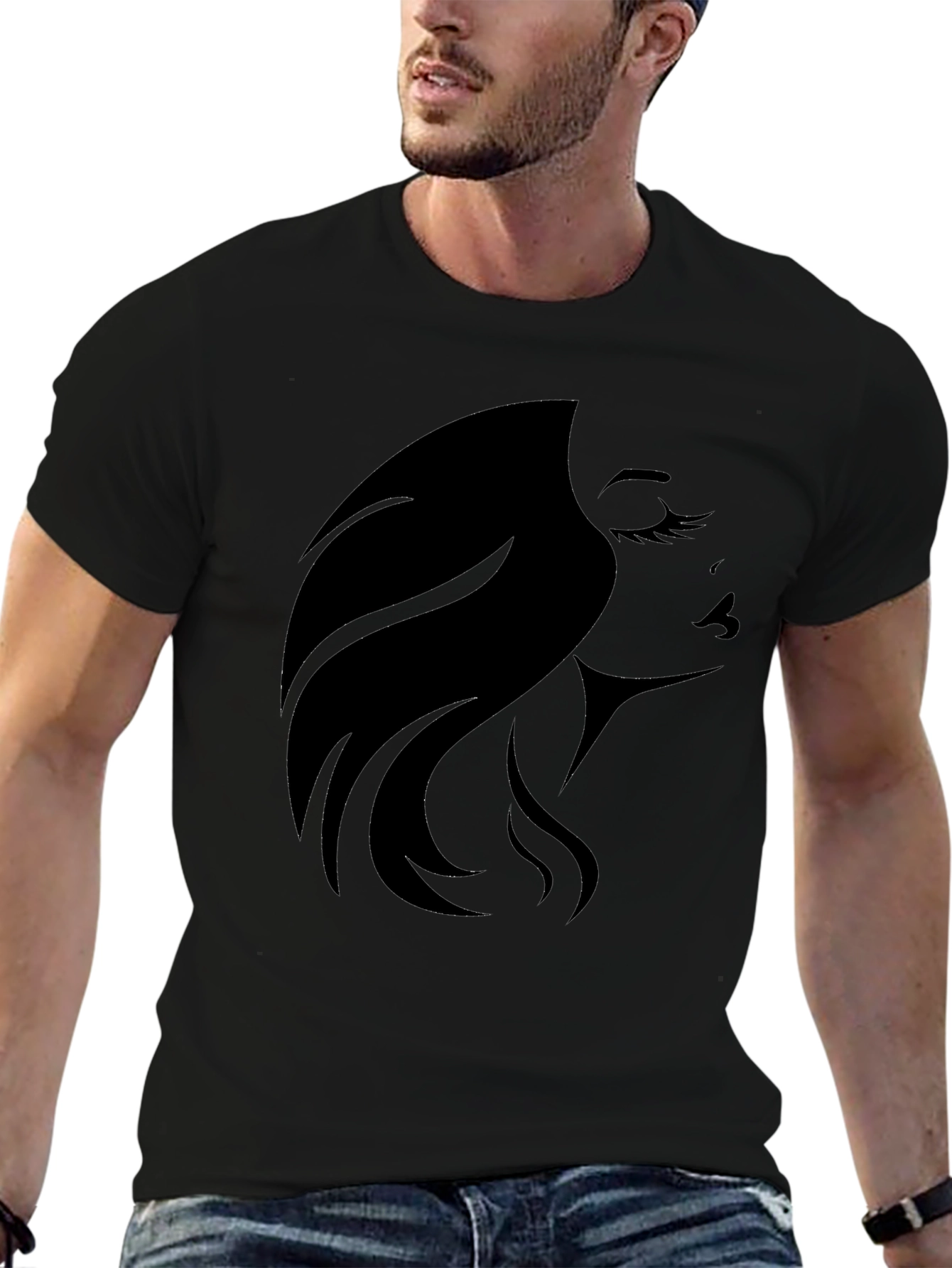Black Woman Silhouette Graphic Tee