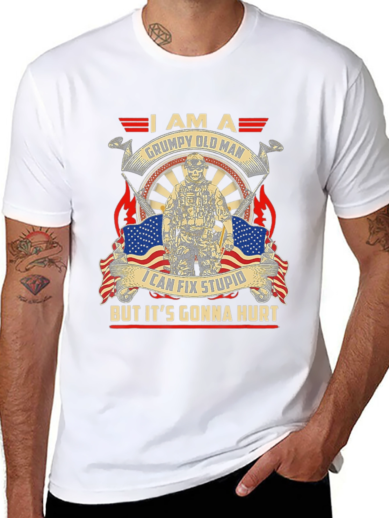 Grumpy Old Man Graphic T-Shirt