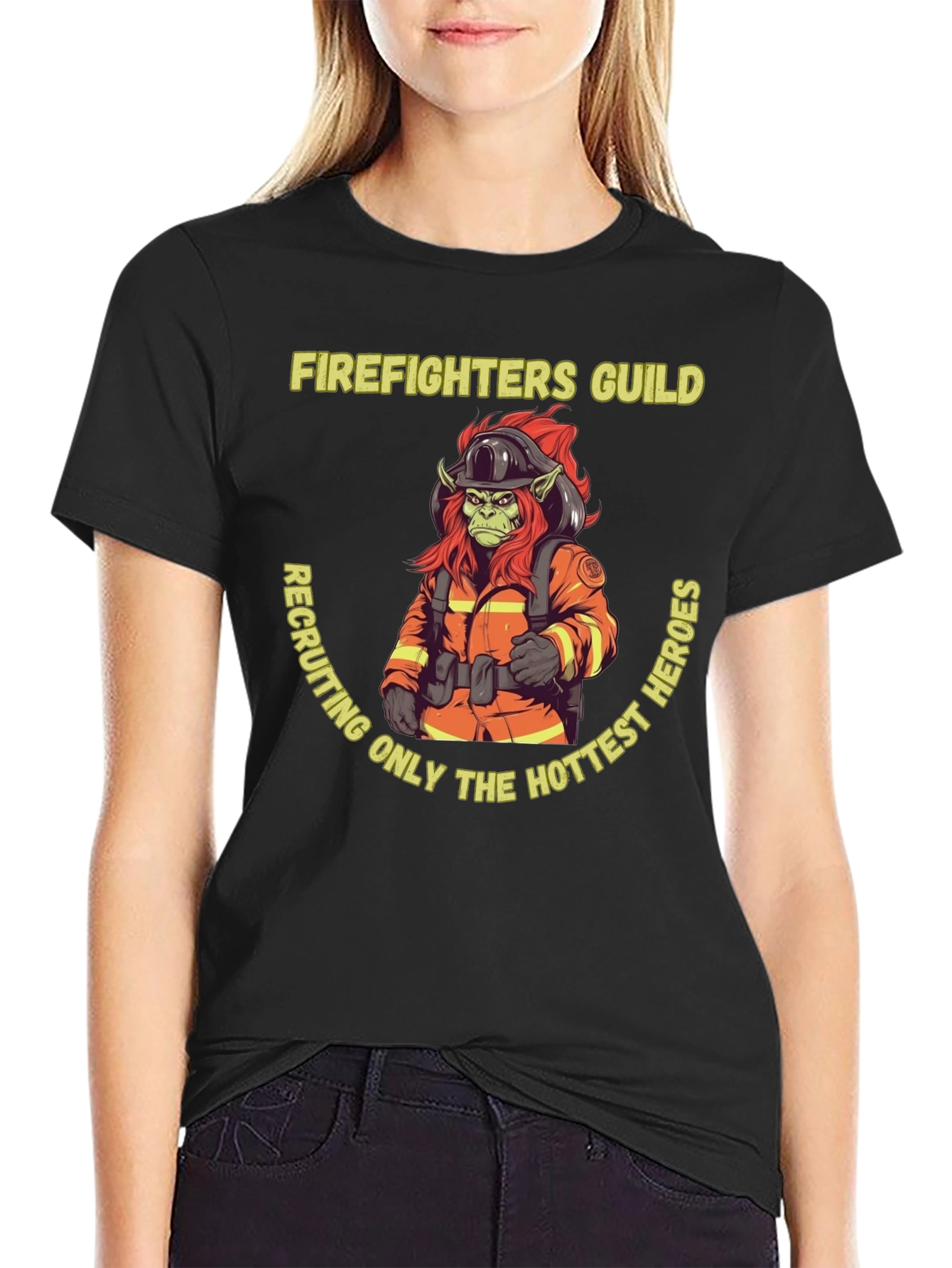 Firefighters Guild Hottest Heroes Graphic Tee