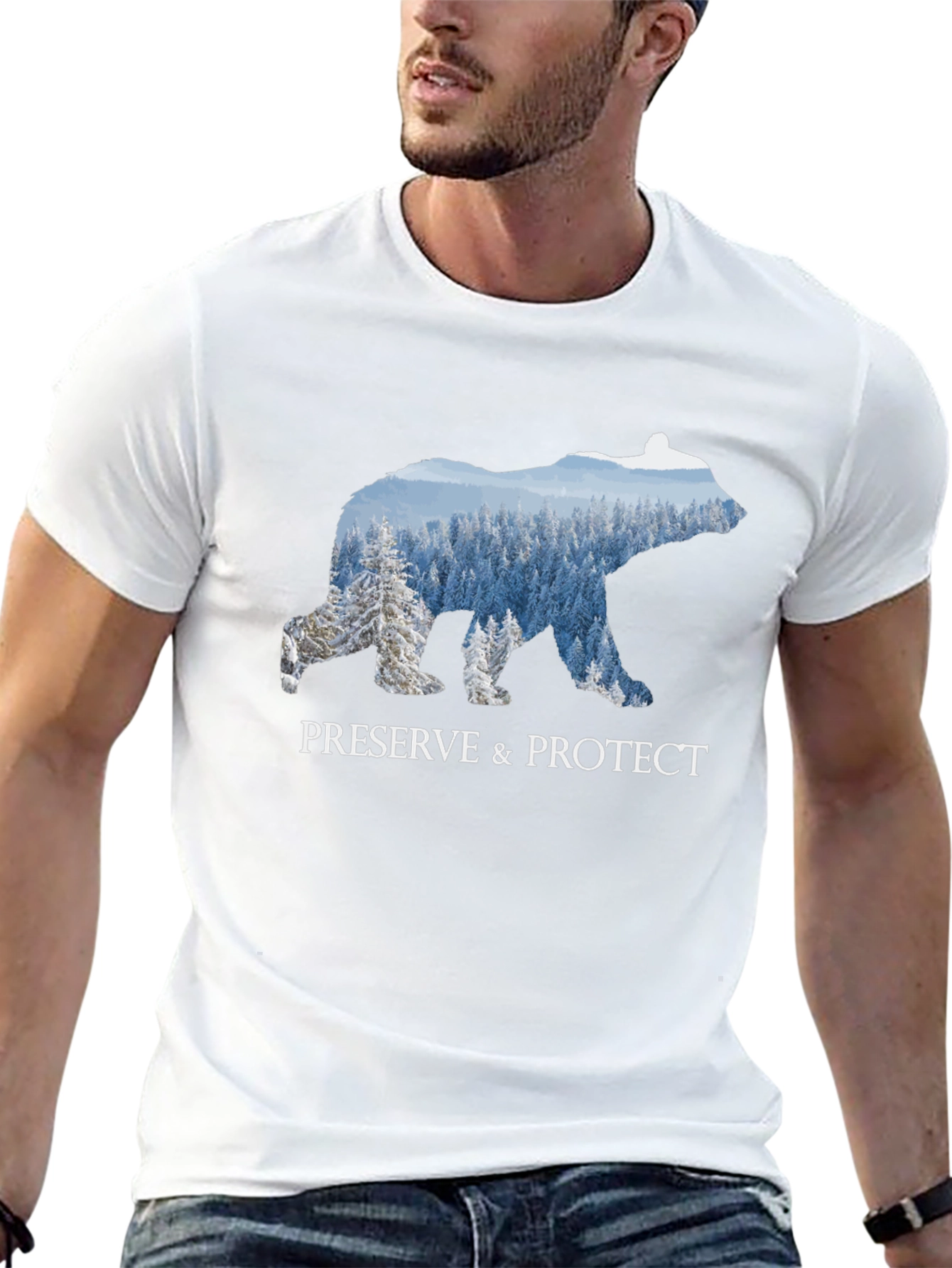 Preserve & Protect Bear Silhouette Graphic Tee