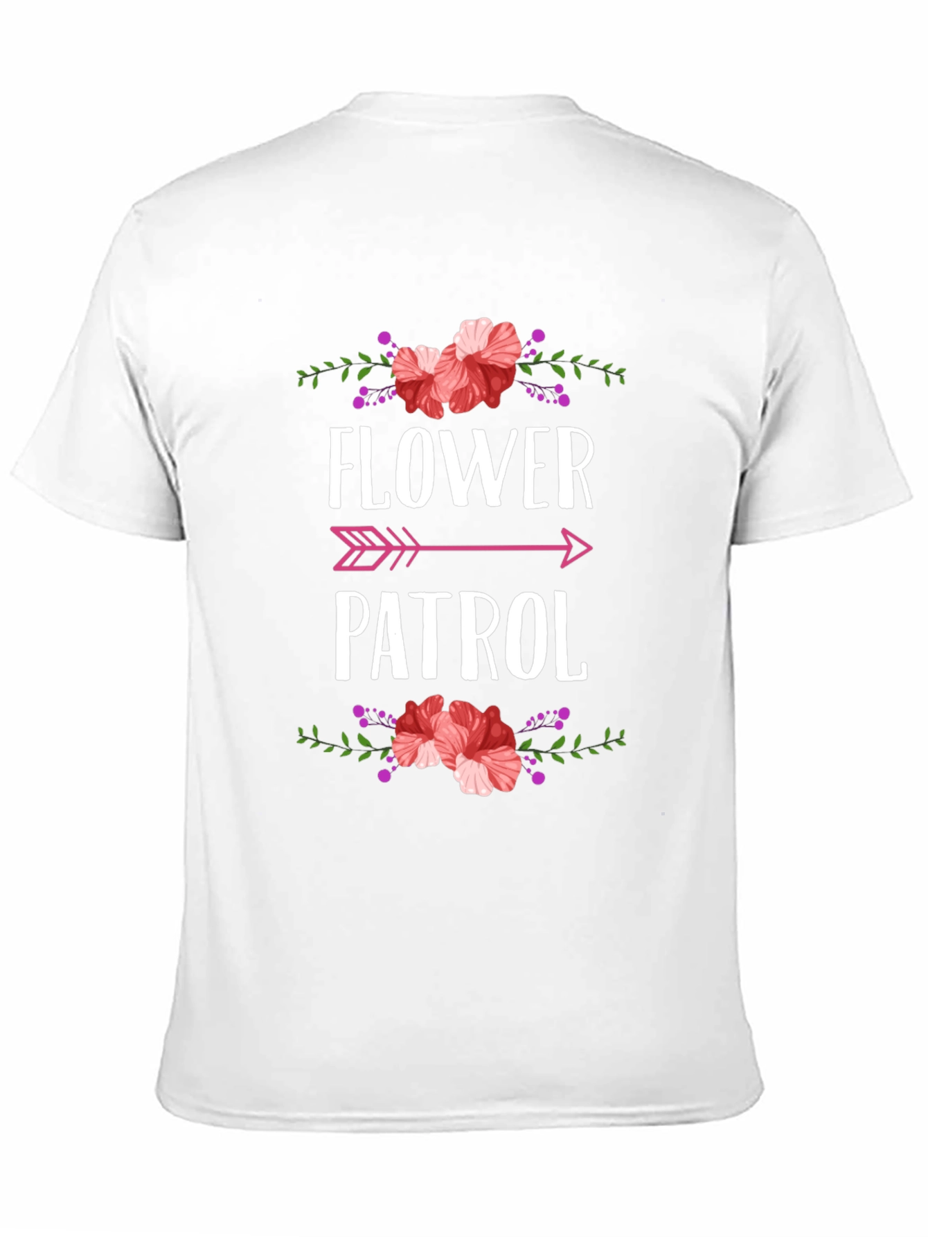 Flower Patrol Graphic Tee - Trendy Floral Design