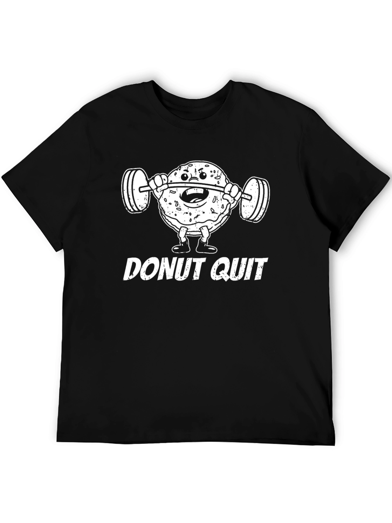 Donut Quit Funny Workout Graphic T-Shirt