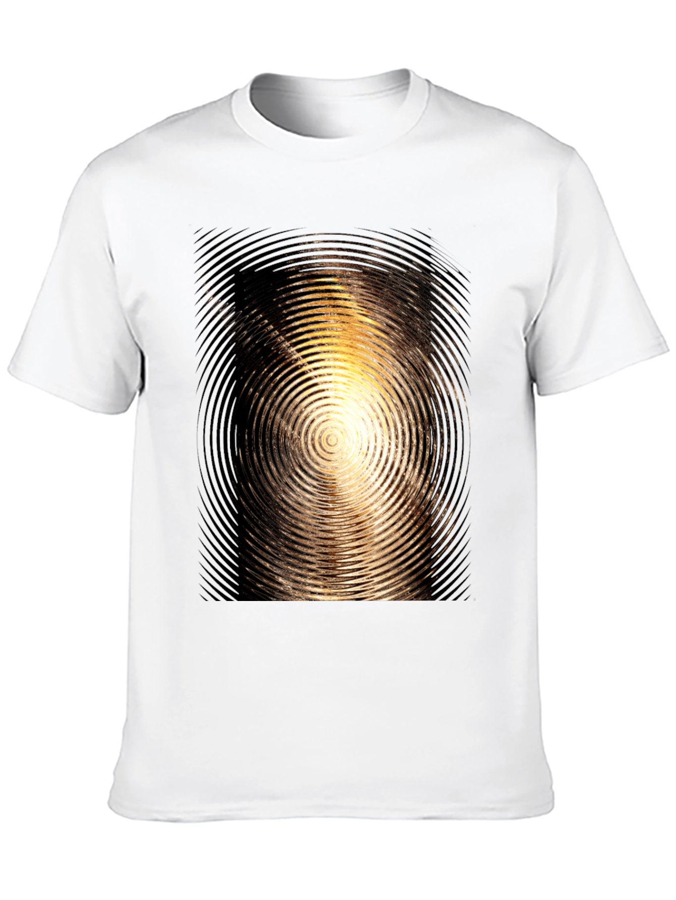 Swirl Graphic Mens Black T-Shirt