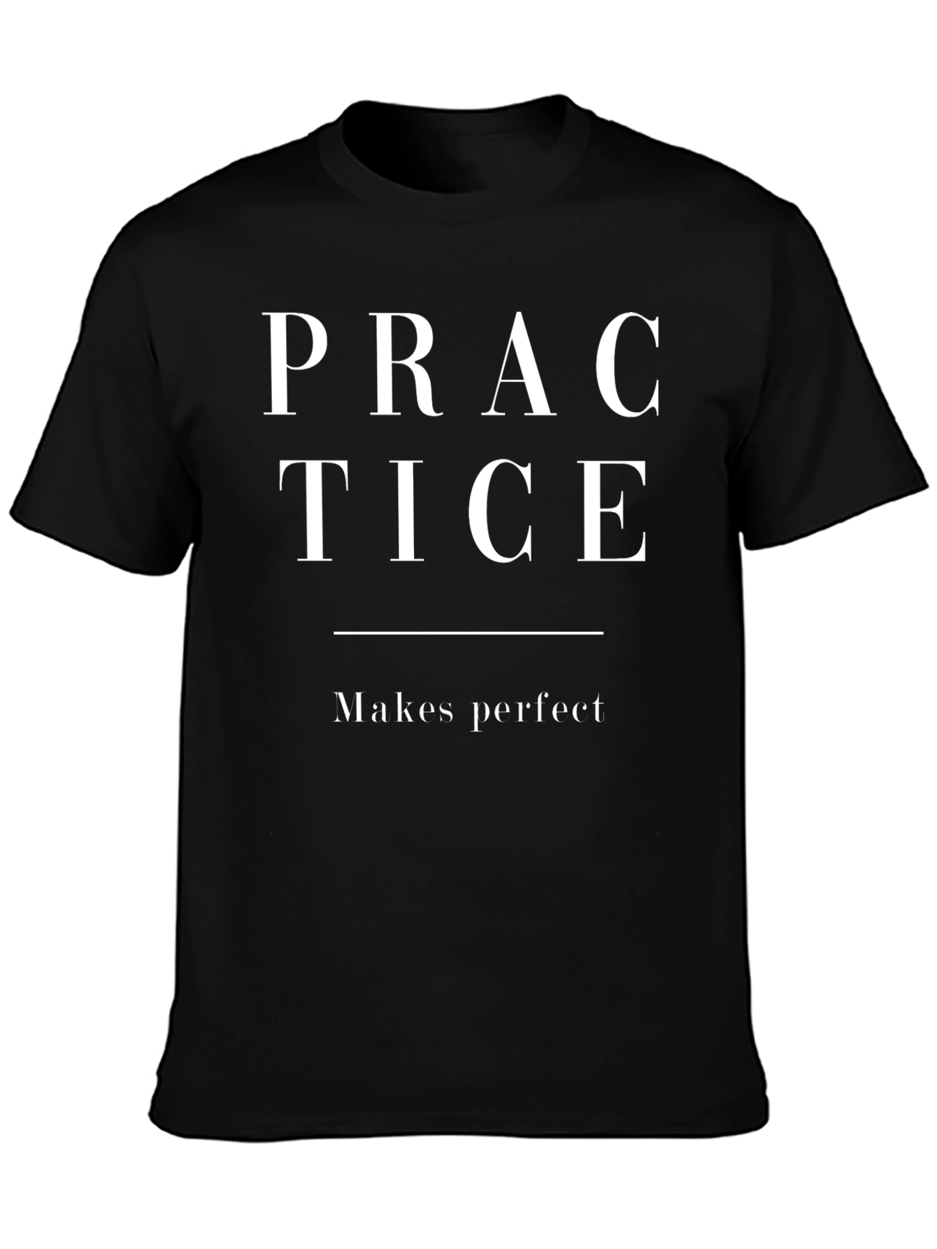 Practice Makes Perfect Graphic Tee - Black