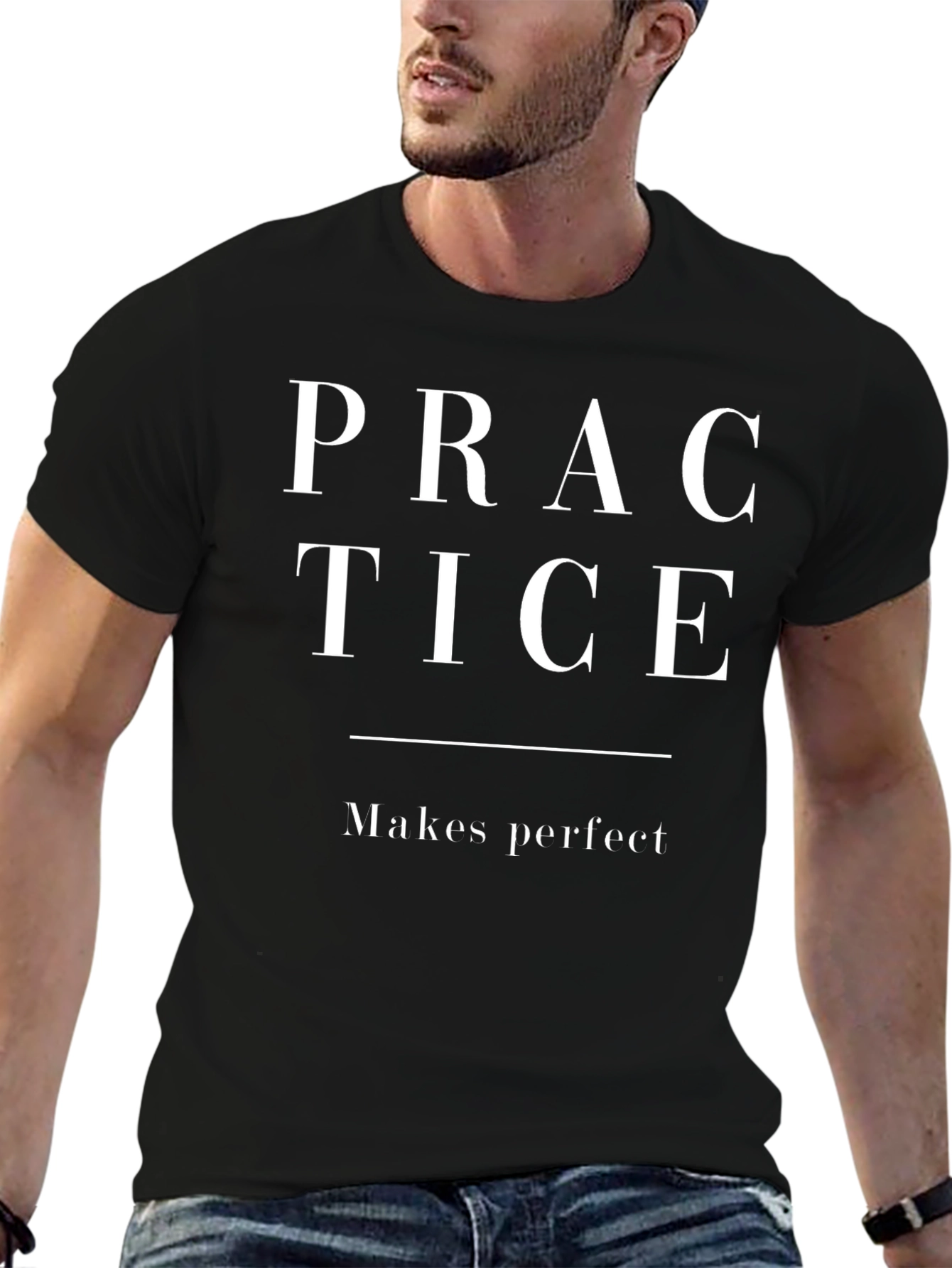 Practice Makes Perfect Graphic Tee - Black