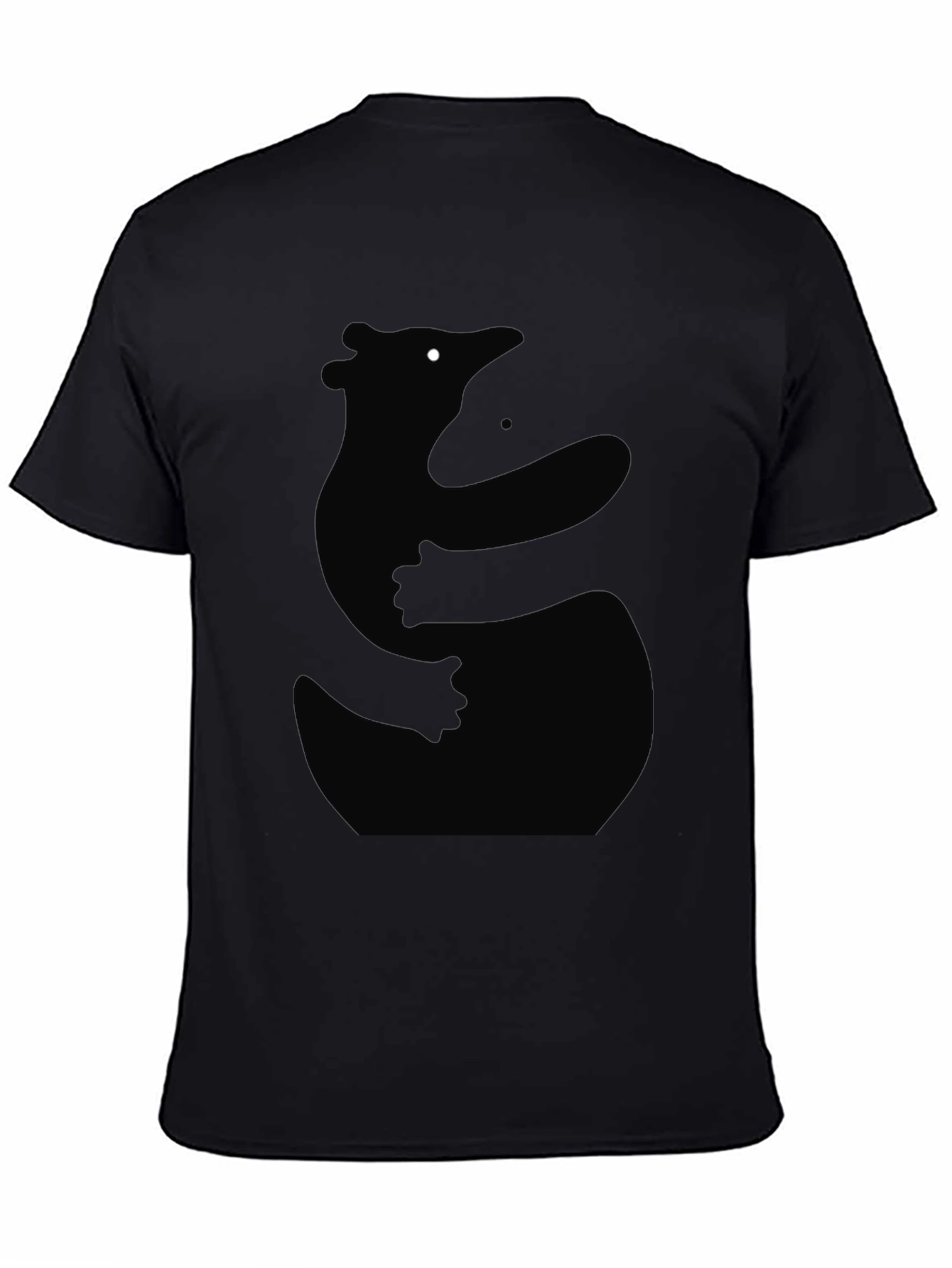 Bear Hug Silhouette Black T-Shirt