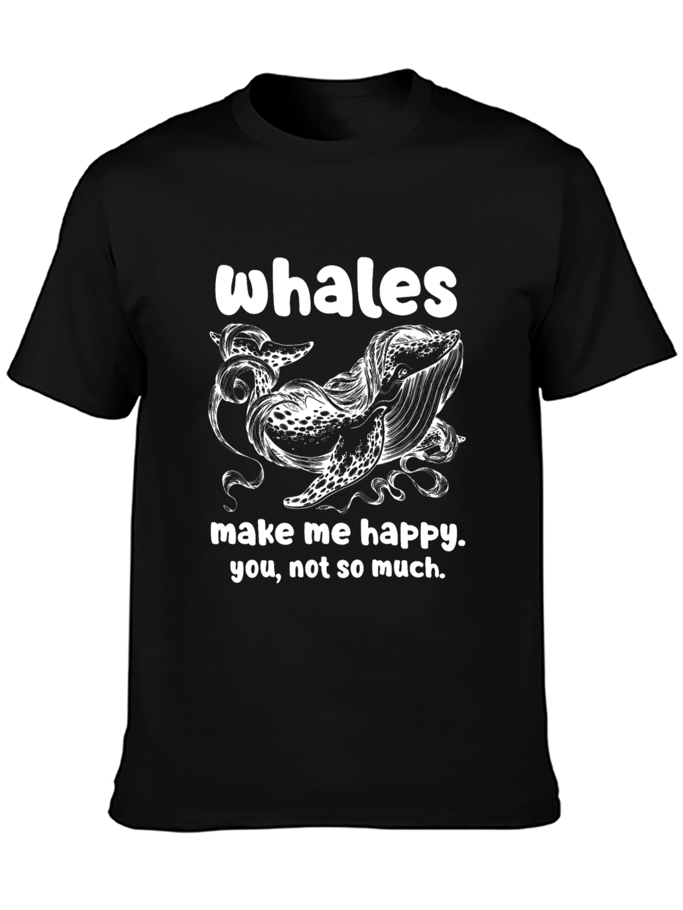 Whales Make Me Happy T-Shirt