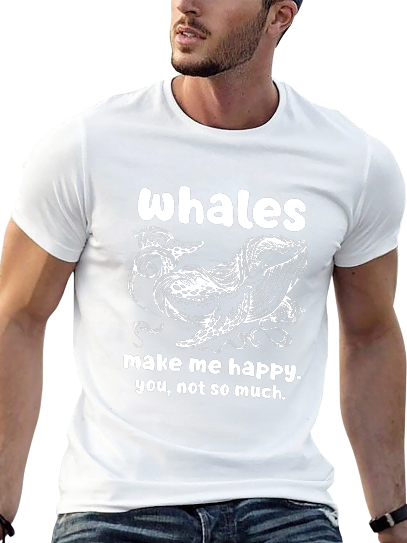 Whales Make Me Happy T-Shirt
