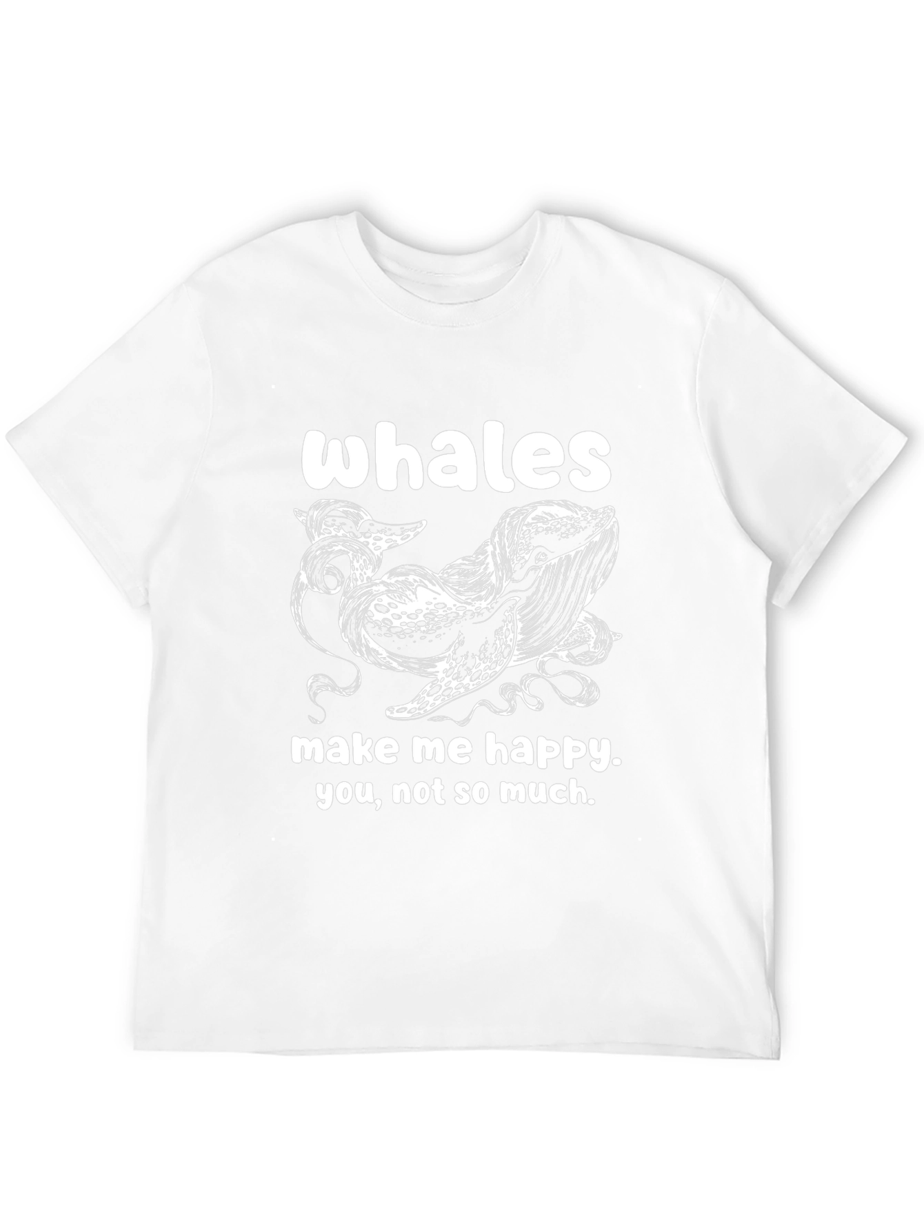 Whales Make Me Happy T-Shirt