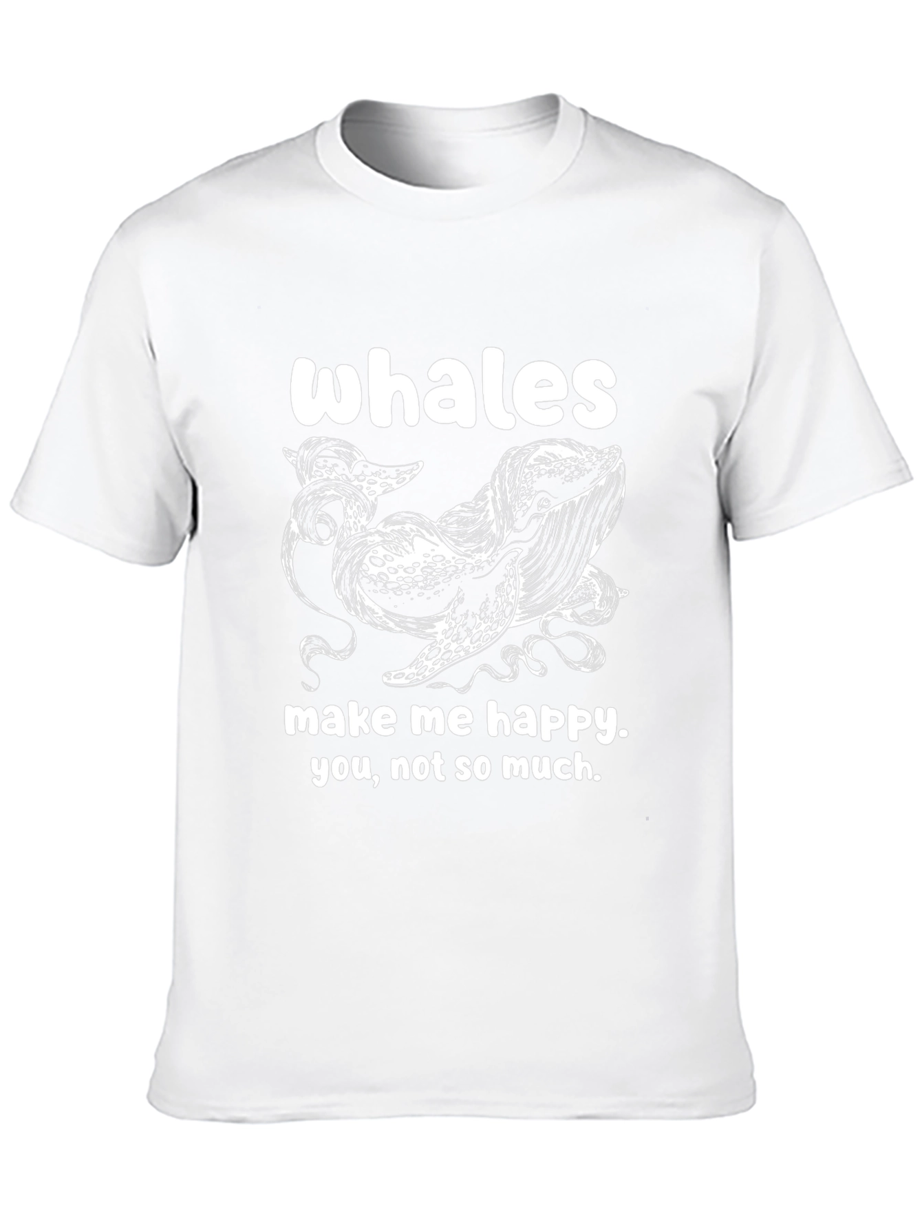Whales Make Me Happy T-Shirt