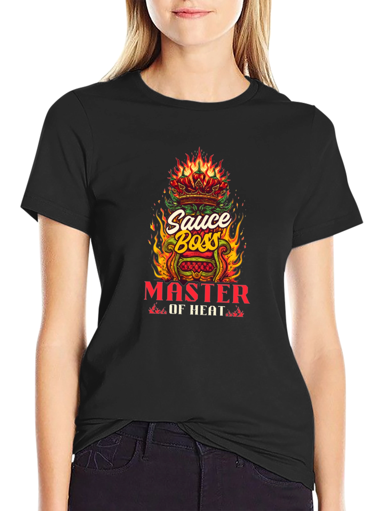Sauce Boss Master Of Heat Black Graphic Tee