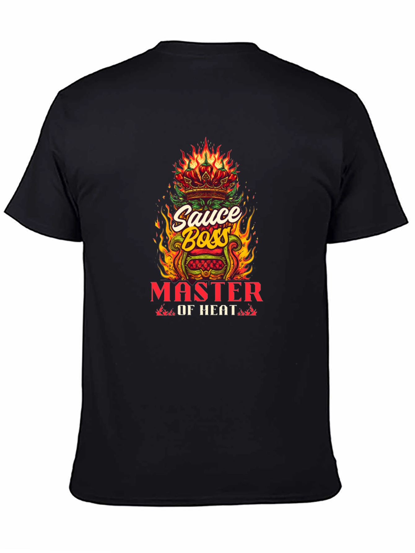 Sauce Boss Master Of Heat Black Graphic Tee
