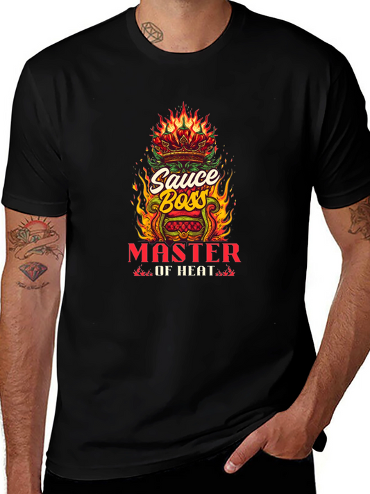 Sauce Boss Master Of Heat Black Graphic Tee