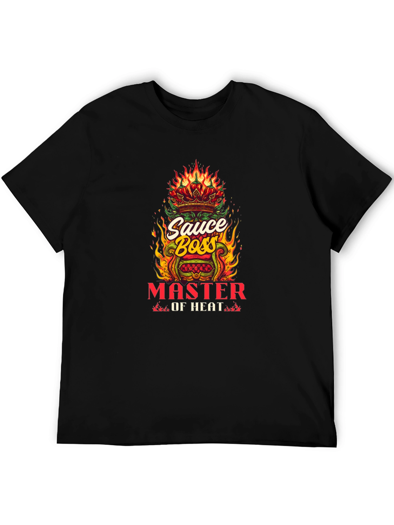 Sauce Boss Master Of Heat Black Graphic Tee