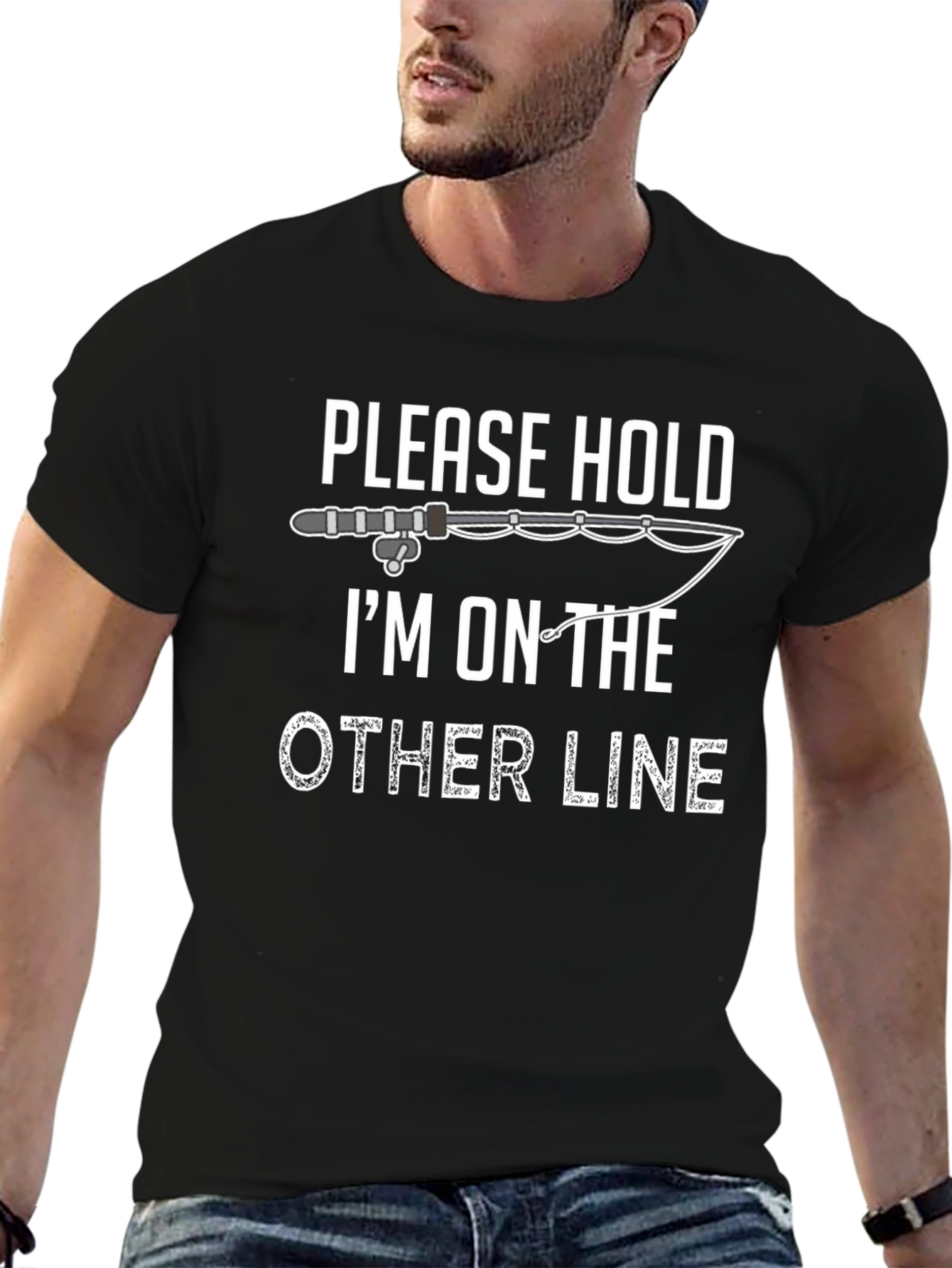 Please Hold Fishing T-Shirt