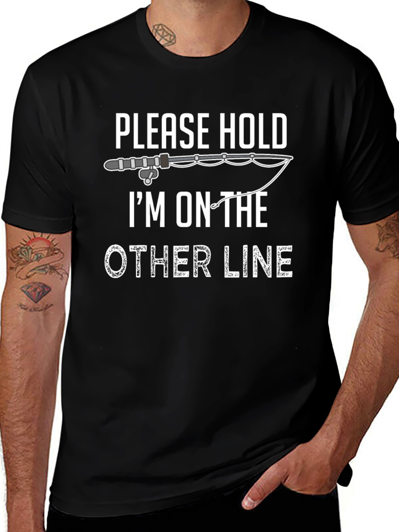 Please Hold Fishing T-Shirt