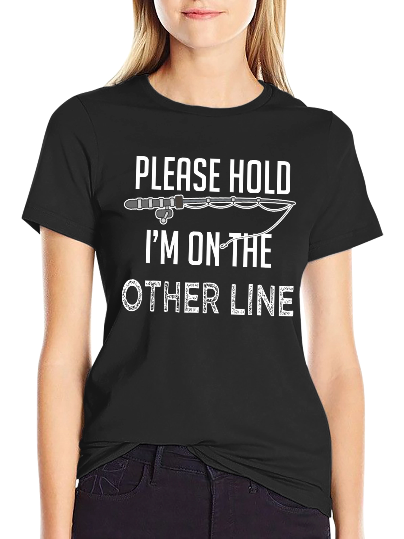 Please Hold Fishing T-Shirt