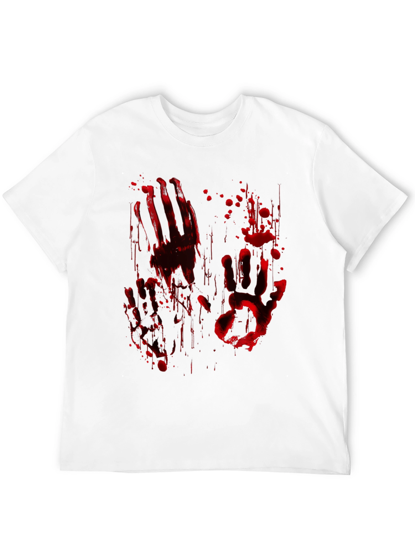 Bloody Handprint Graphic Tee - Halloween
