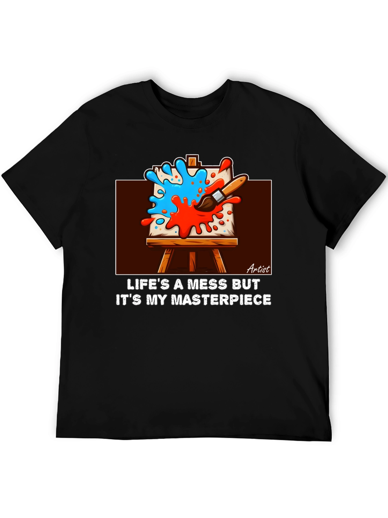 Artists Masterpiece Black Graphic Tee