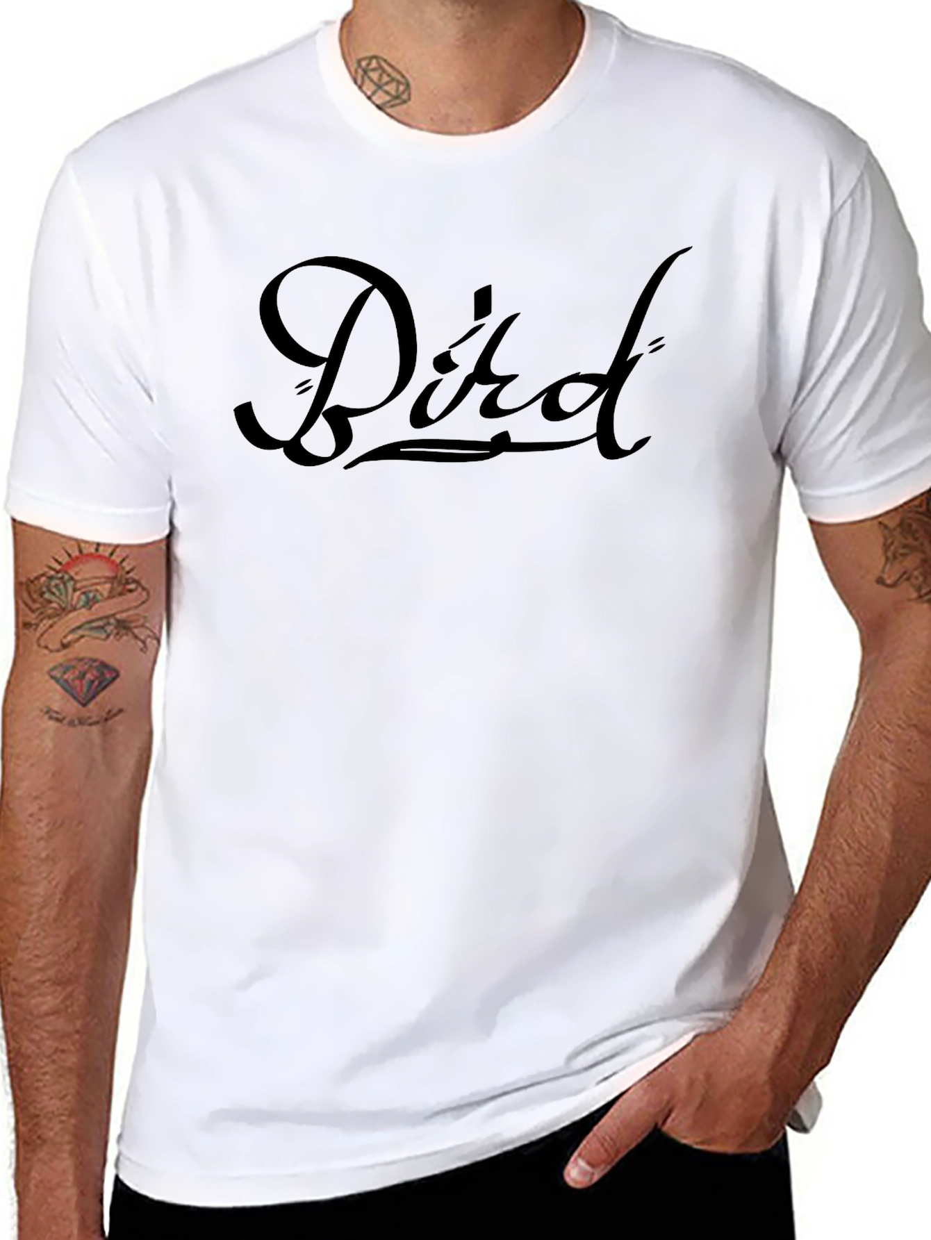Bird Graphic Tee - Mens Black T-Shirt