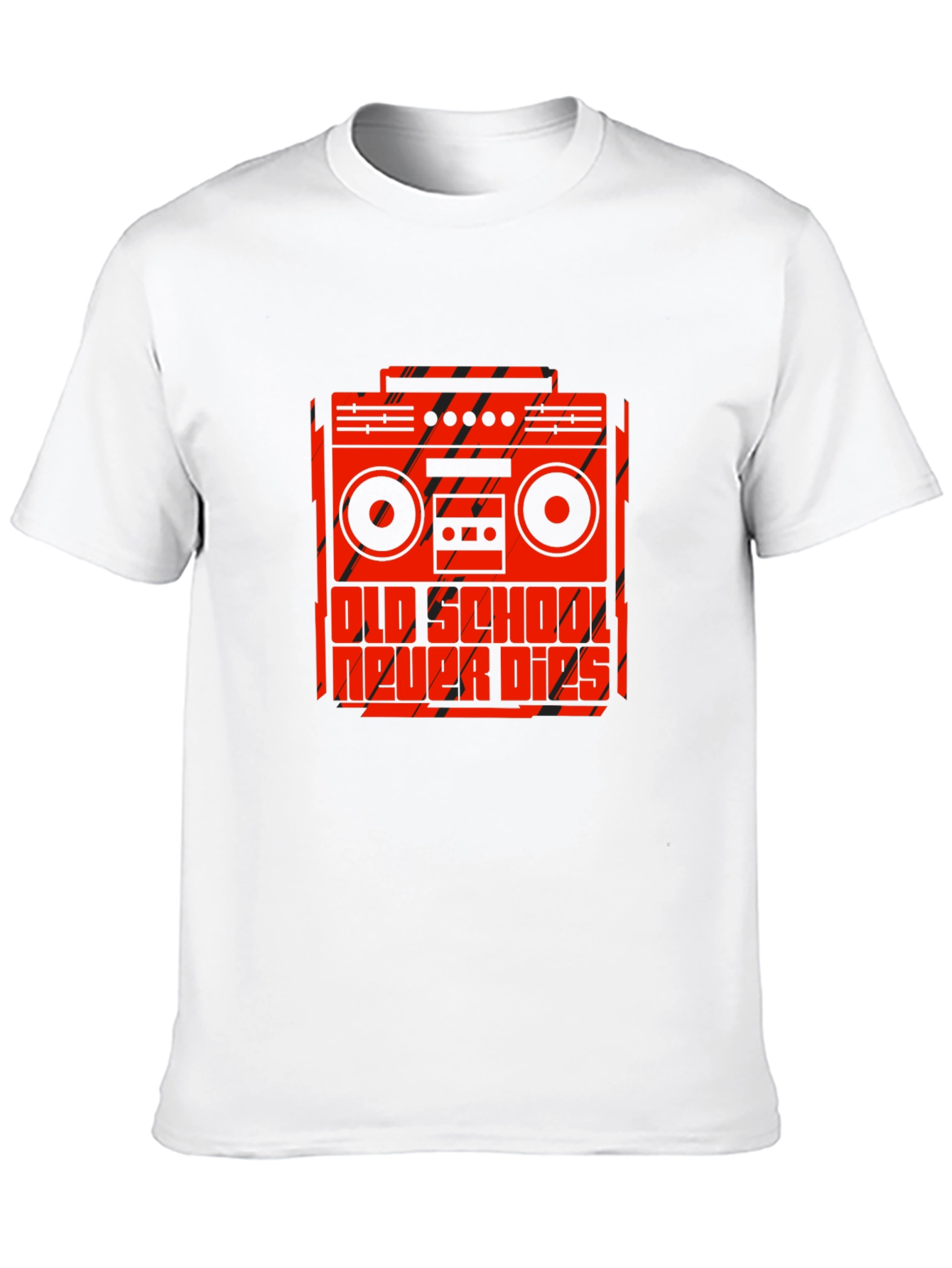 Old School Never Dies Boombox Graphic Tee