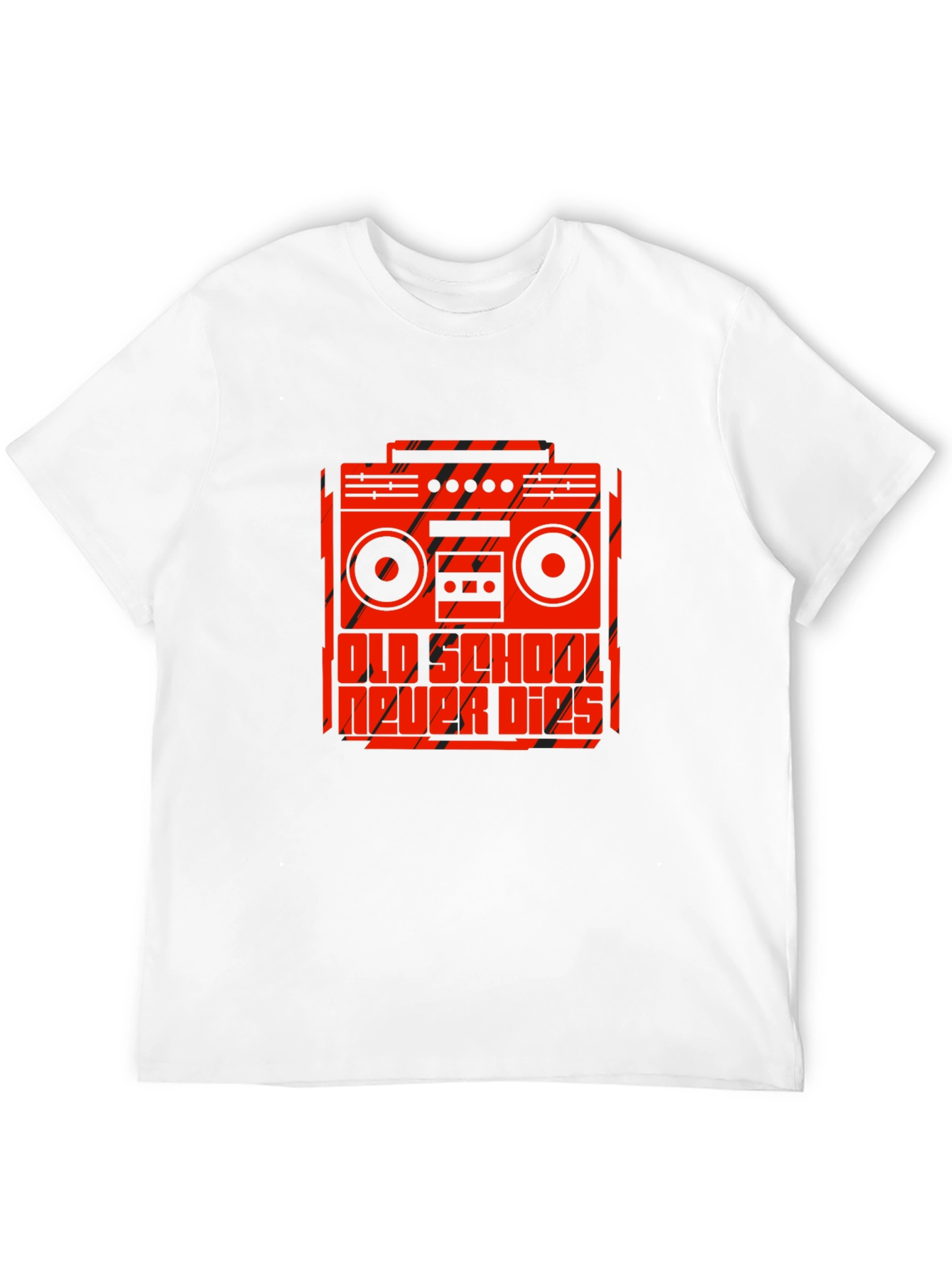 Old School Never Dies Boombox Graphic Tee