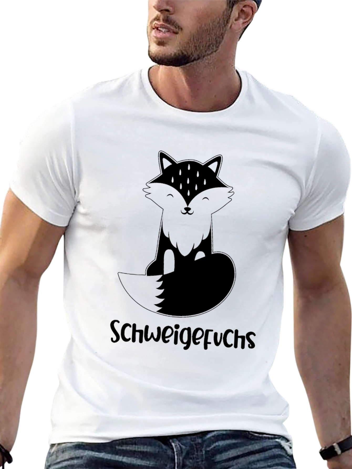 Schweigefuchs Fox Graphic T-Shirt - Black