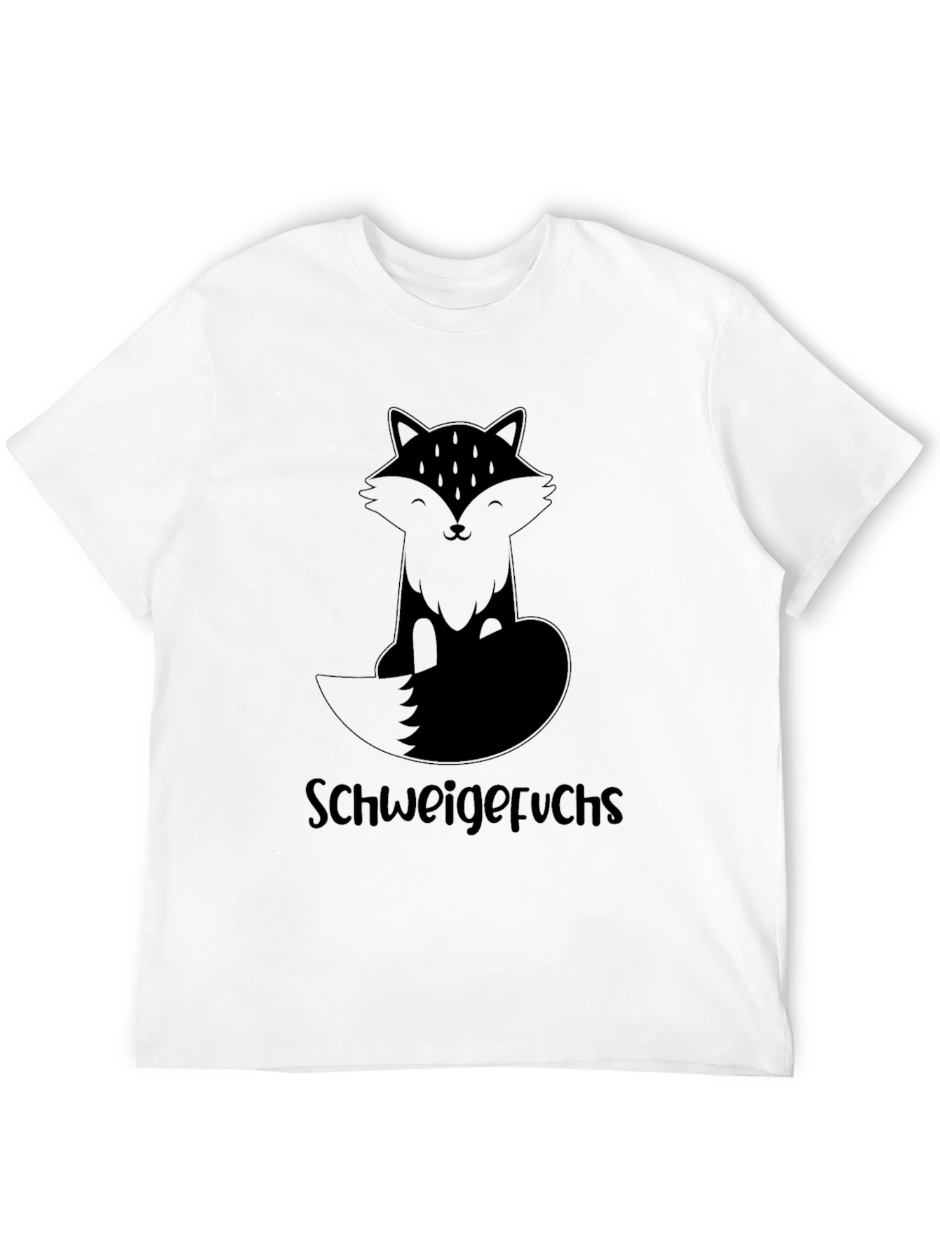 Schweigefuchs Fox Graphic T-Shirt - Black
