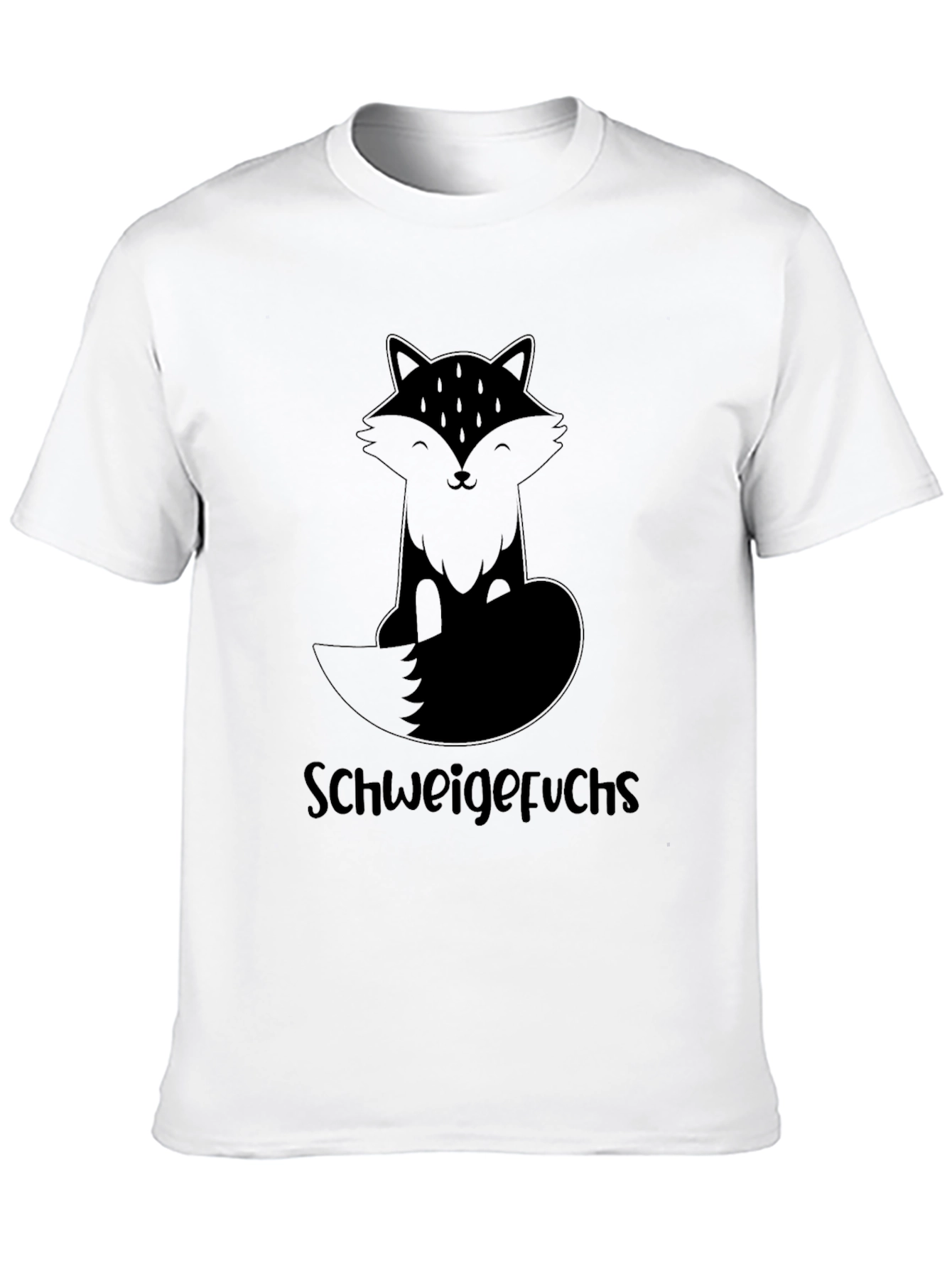 Schweigefuchs Fox Graphic T-Shirt - Black
