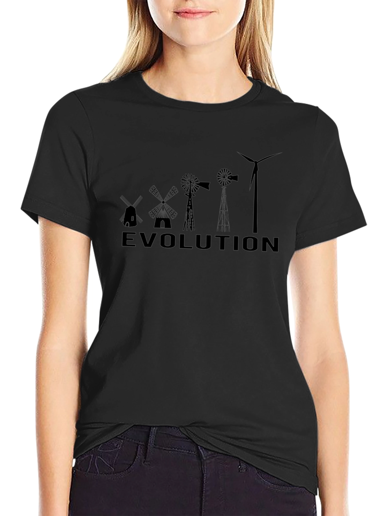 Evolution of Power - Windmill T-Shirt