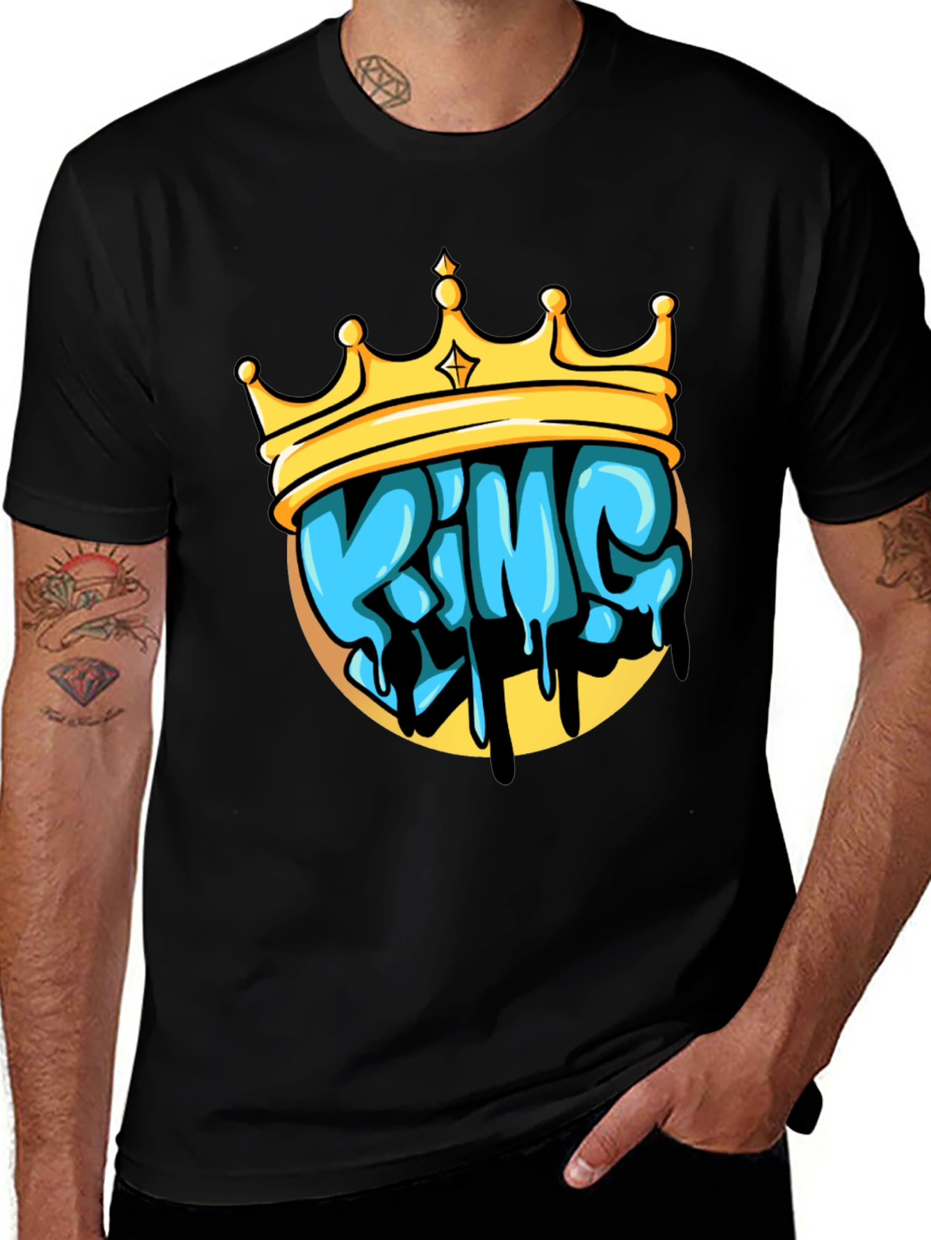 King Crown Graphic Tee - Mens Black T-Shirt