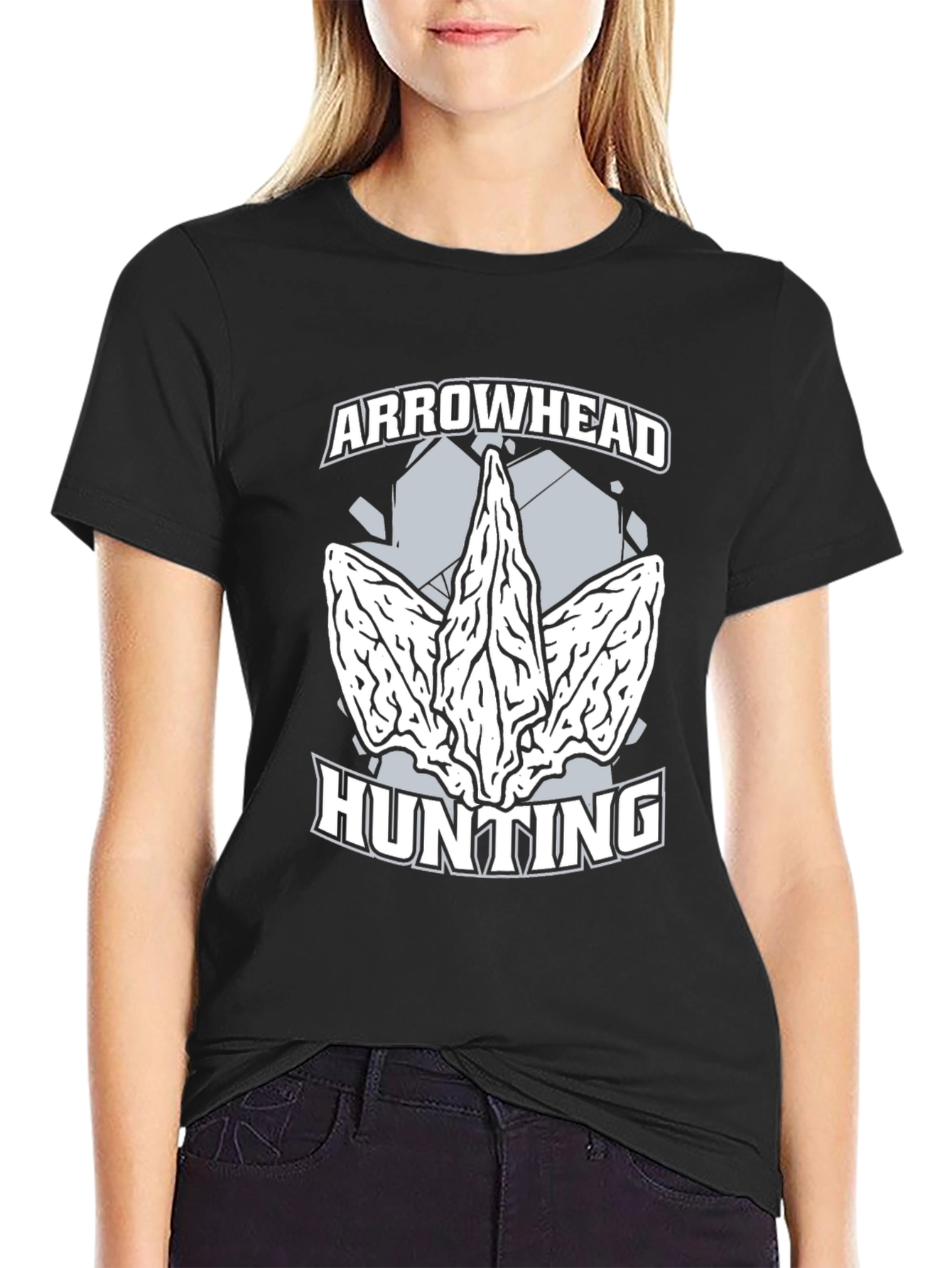 Arrowhead Hunting T-Shirt - Black Graphic Tee