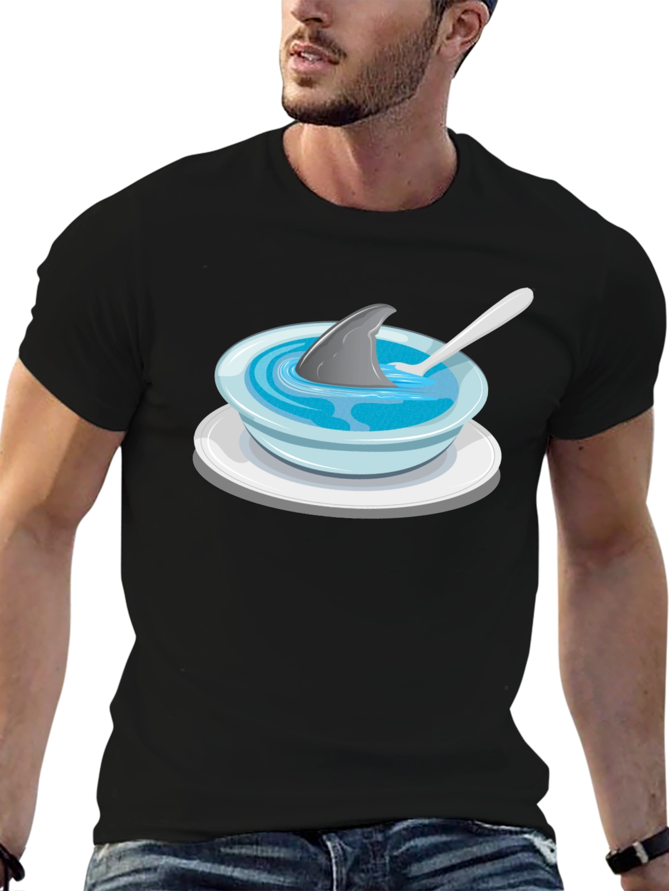 Shark Fin Soup Graphic T-Shirt