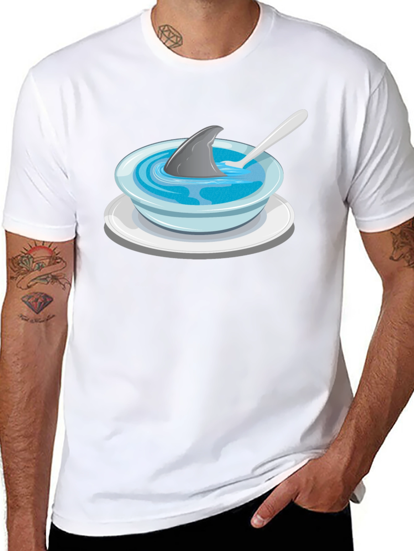 Shark Fin Soup Graphic T-Shirt