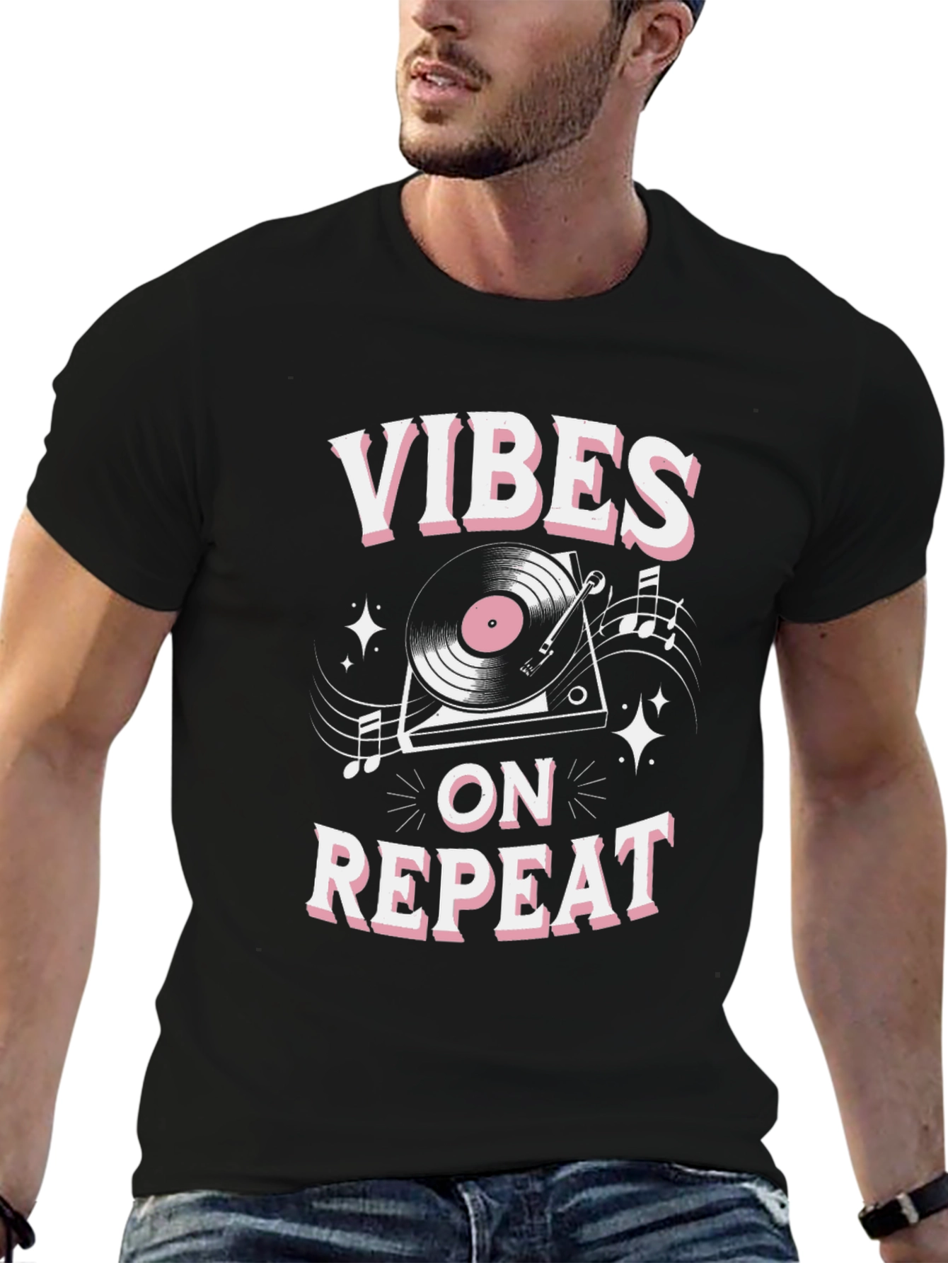 Vibes On Repeat Graphic Tee